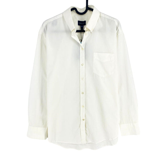 GANT White Relaxed BD Shirt Size EU 36 UK 8 US 6