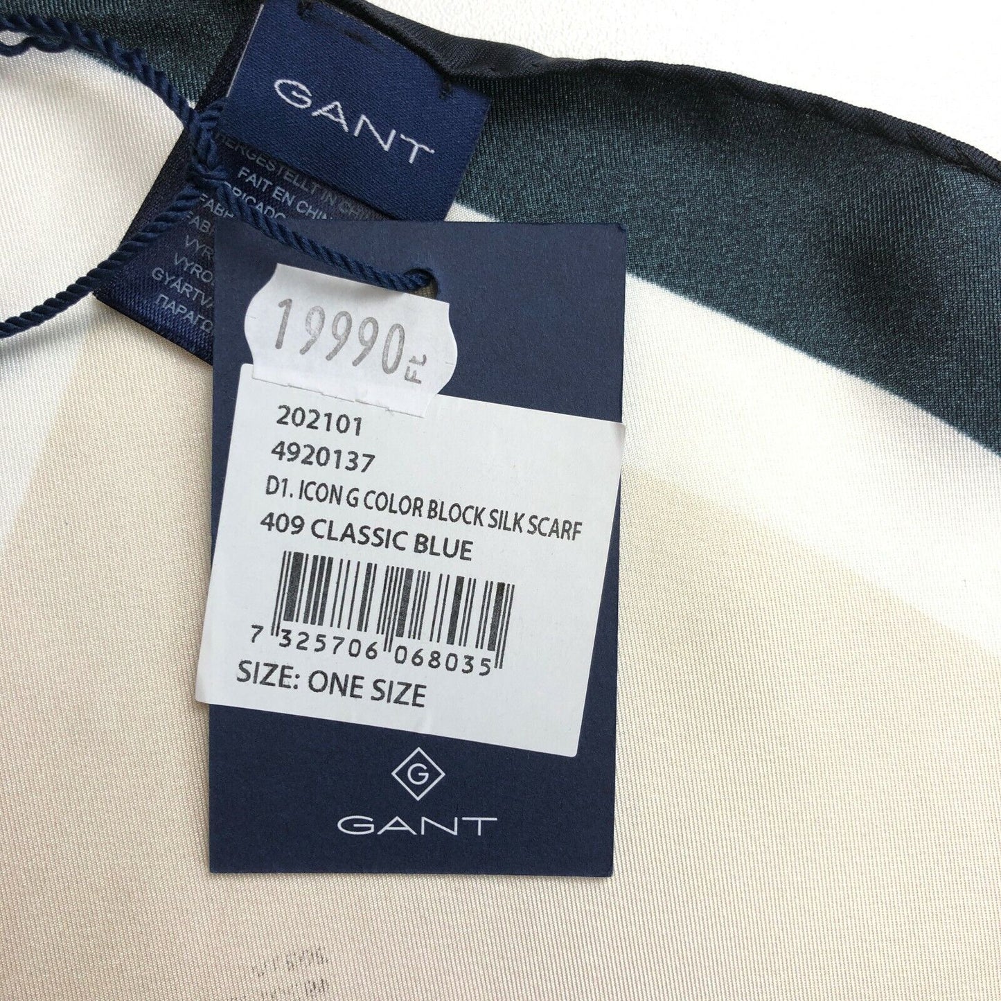 GANT Coloured Icon G Colour Block Silk Scarf