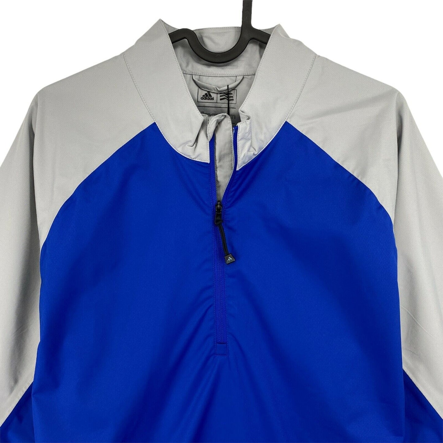 Adidas Golf Climastorm Blue Grey Half Sleeves Jacket Size M