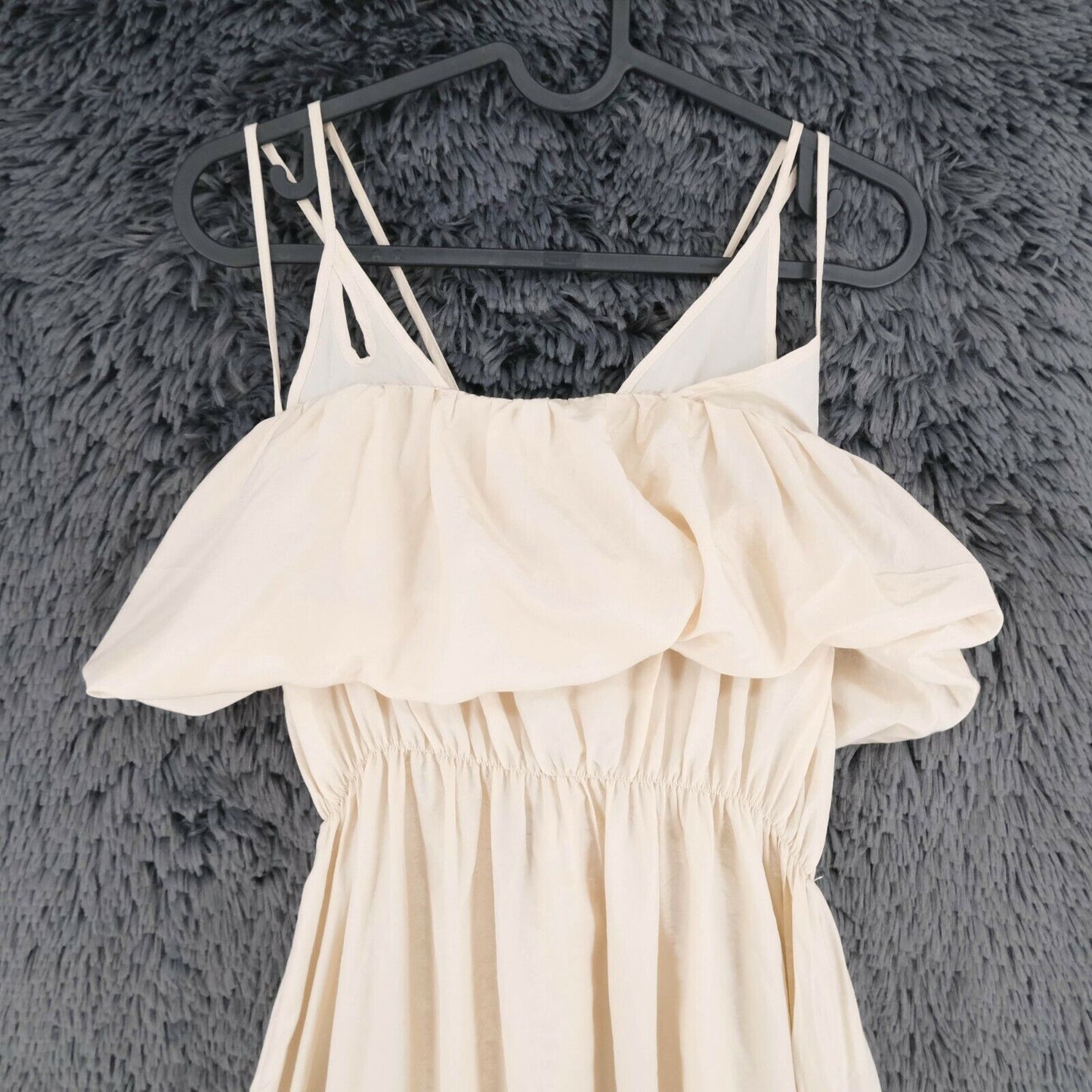 ERYN BRINIE Robe longue longue sans manches beige Taille S