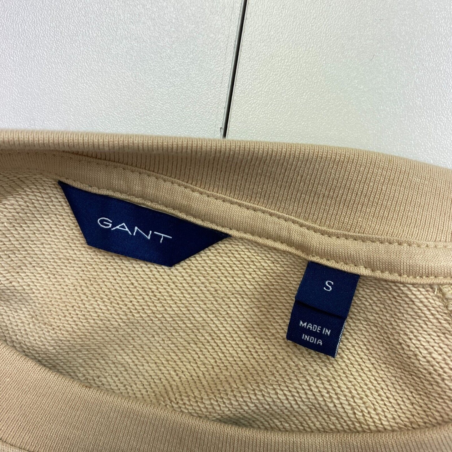 GANT Pullover mit Rundhalsausschnitt und Seil-Symbol, Braun, Größe S