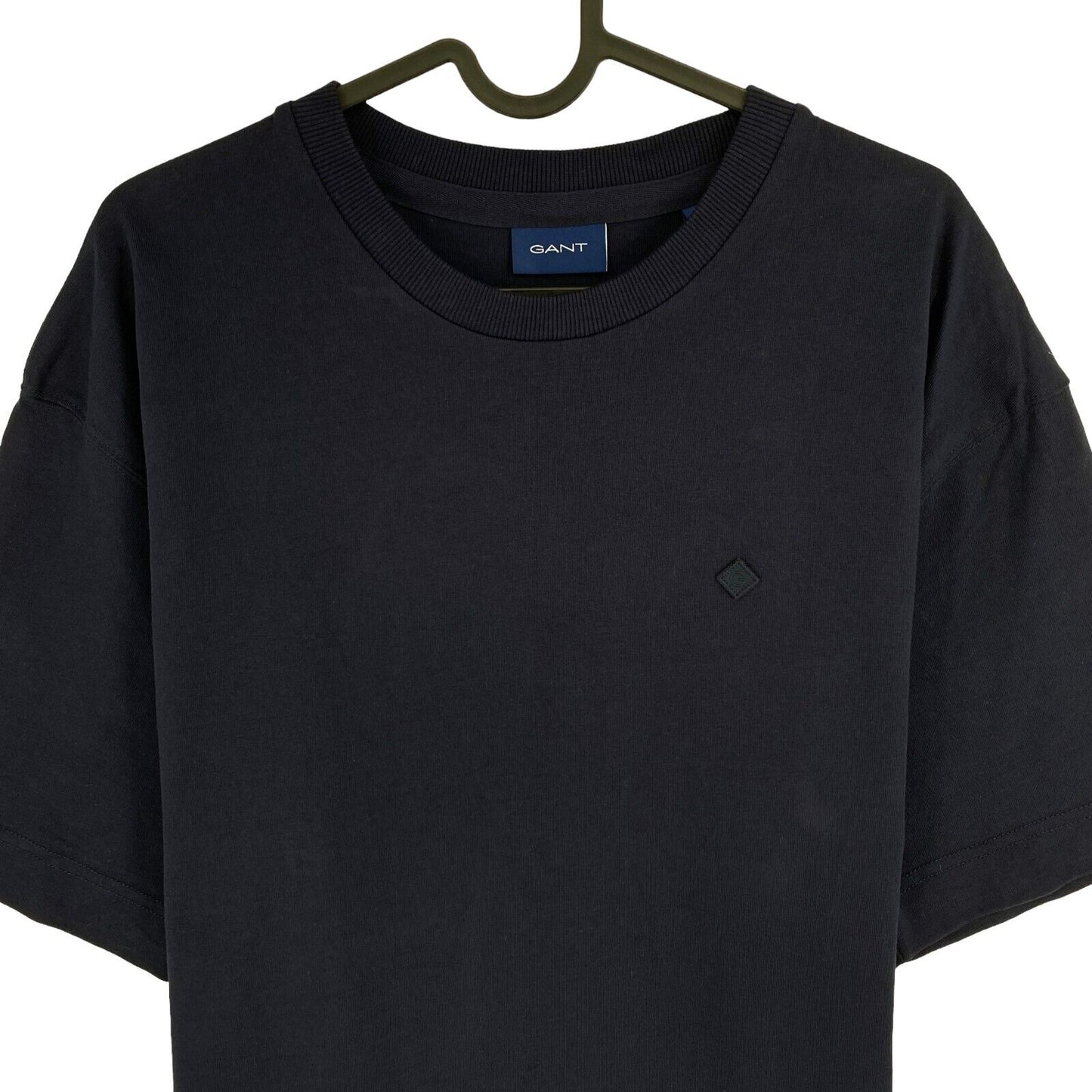 GANT Men Navy Blue Icon G Essential Crew Neck Short Sleeve T Shirt Size M