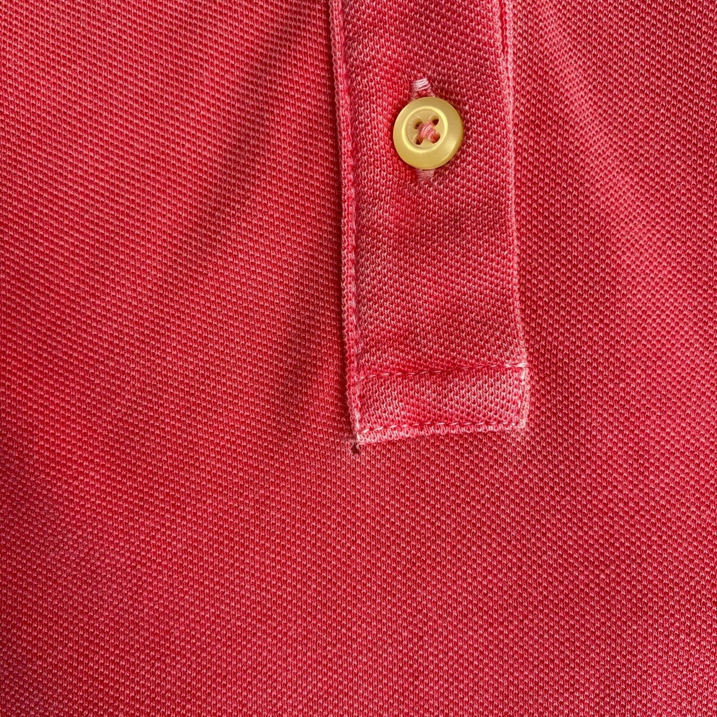 GANT Pink Sun Bleached Pique Polo Shirt Size M