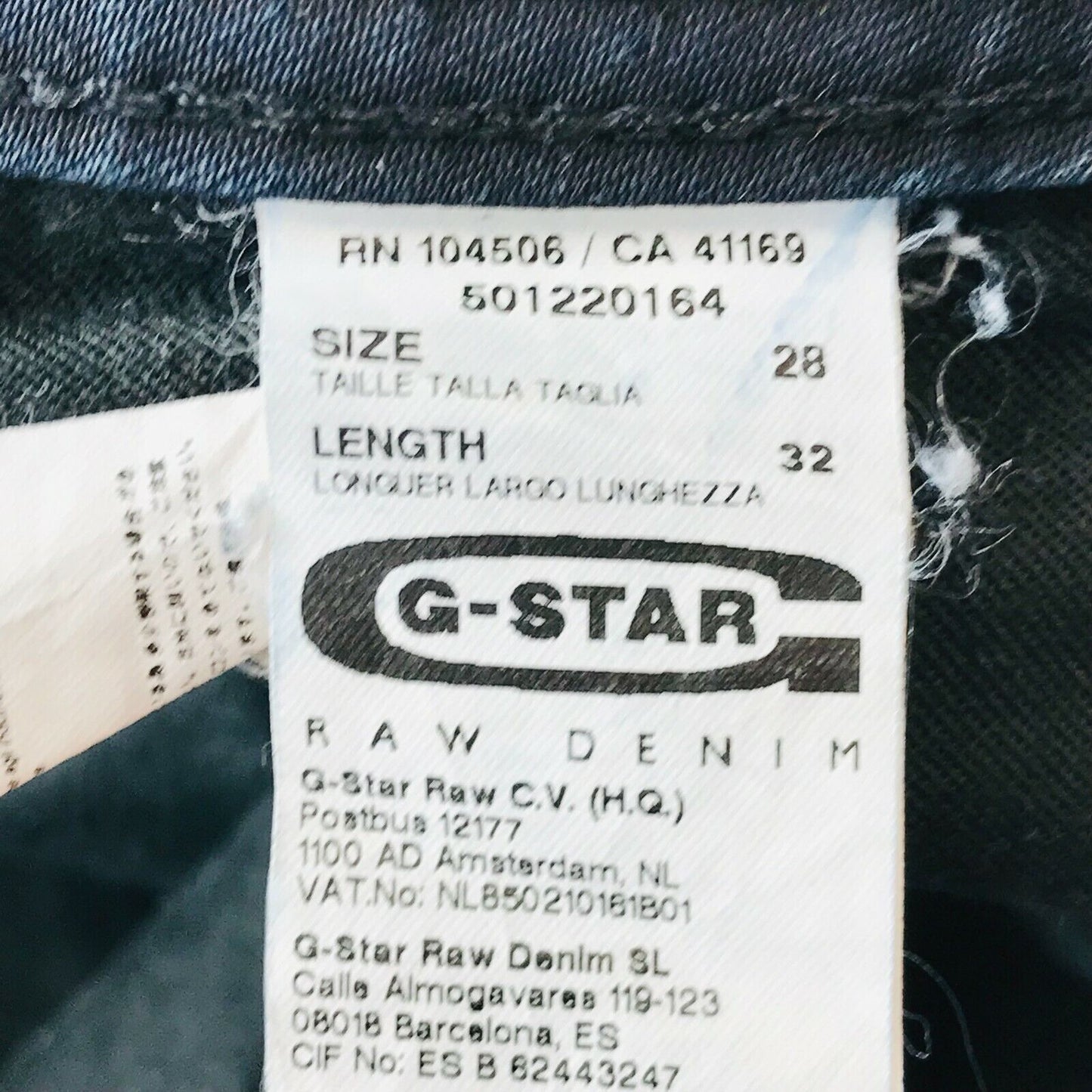 G-STAR RAW LYNN Women Dark Blue Skinny Fit Jeans W28 L32