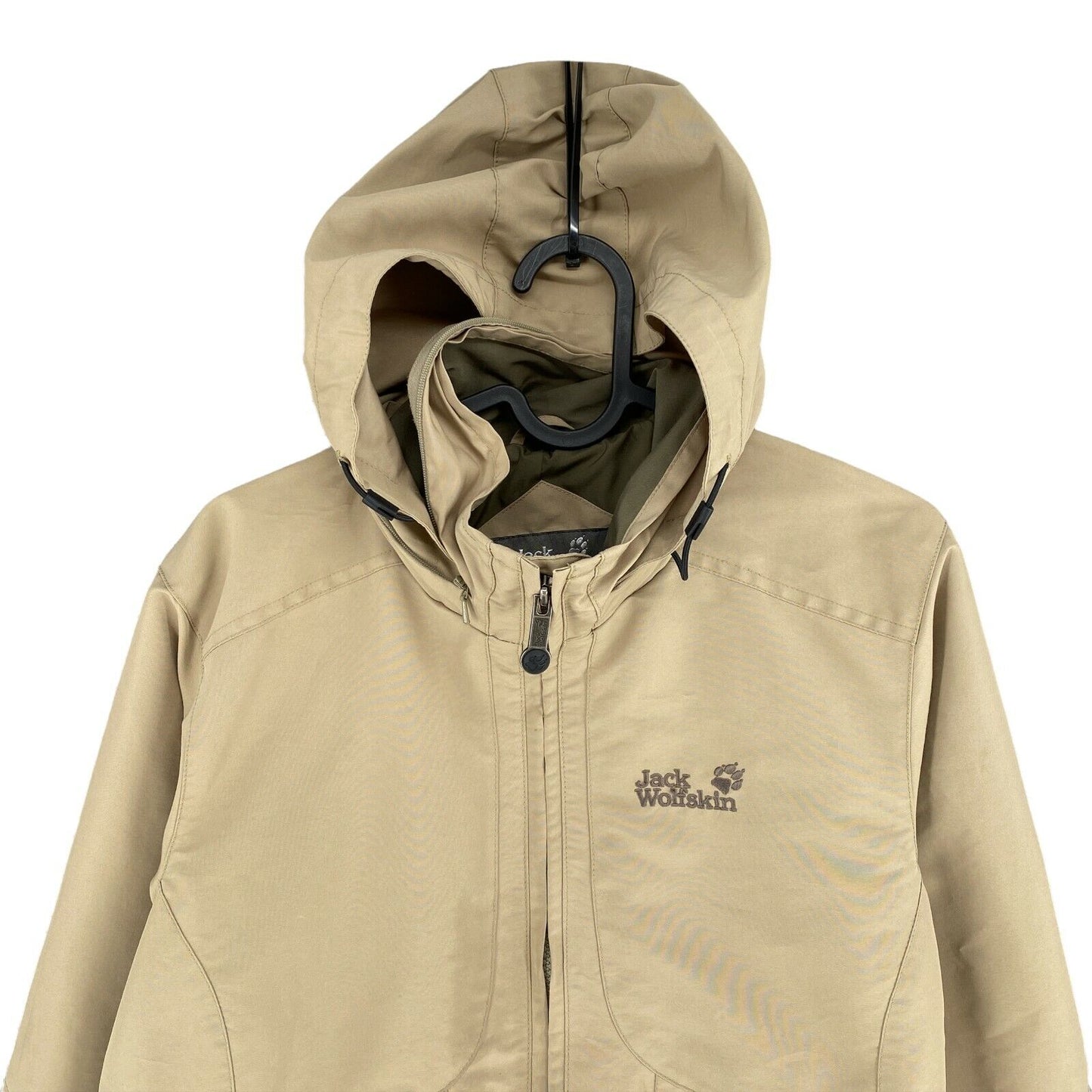 Jack Wolfskin Beige Hooded Jacket Size M