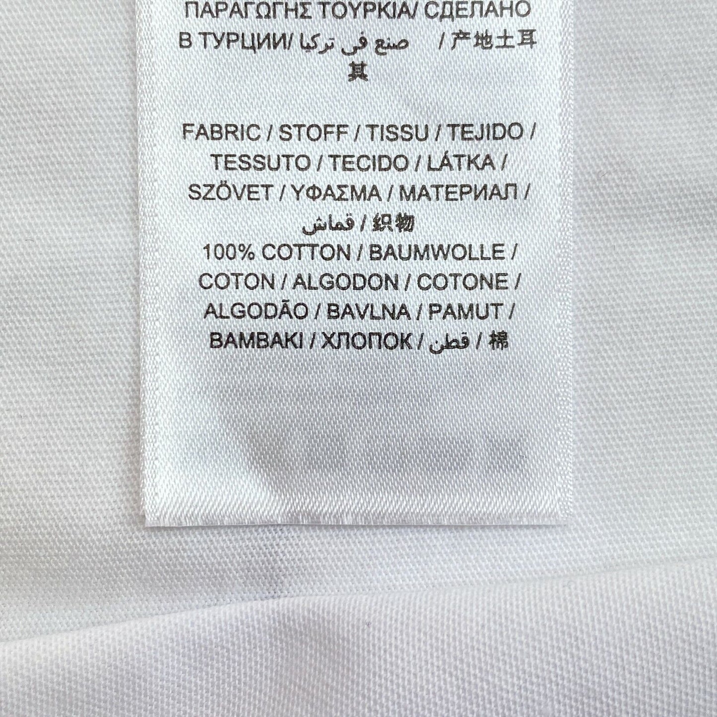 GANT White Logo Crew Neck T Shirt Size L