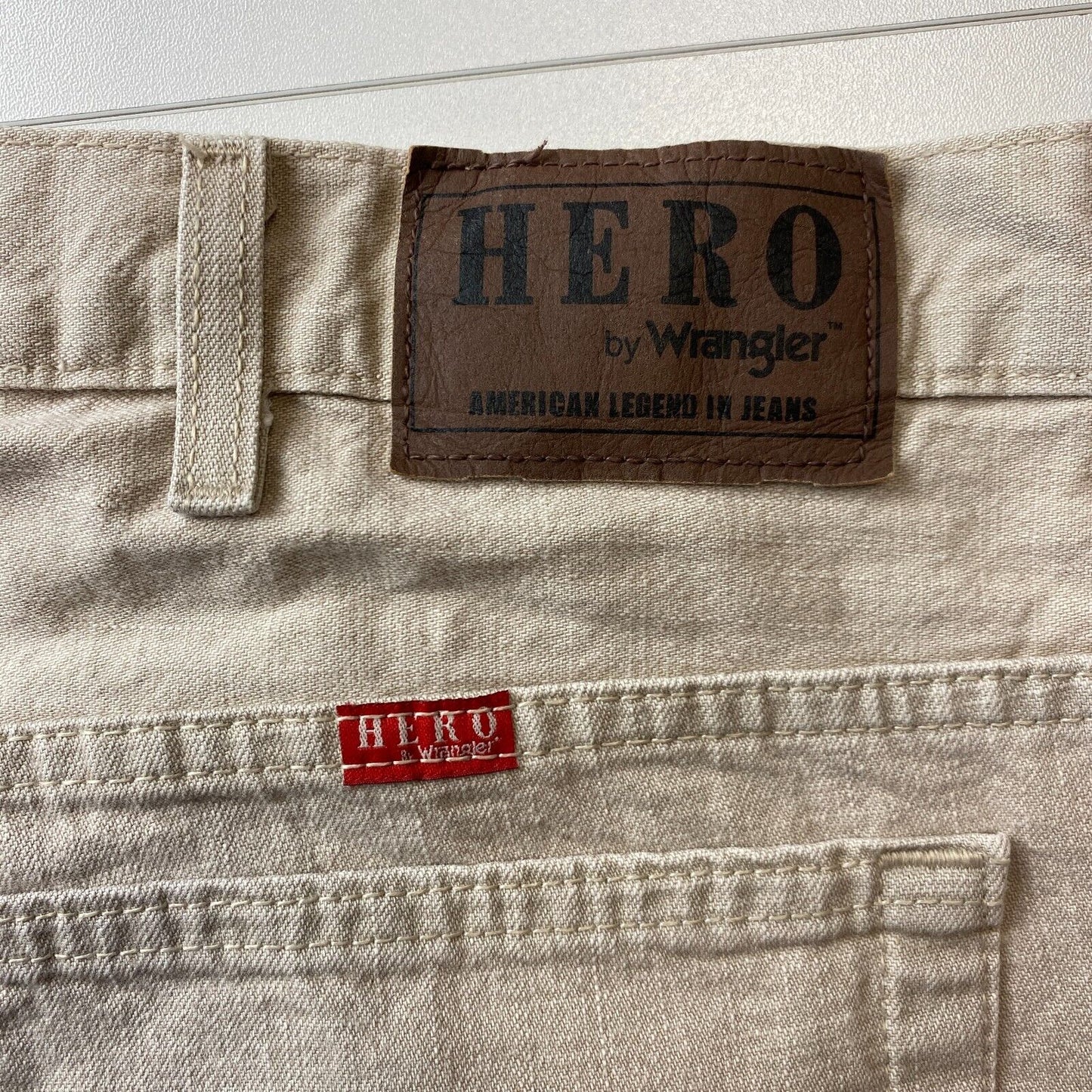 HERO By Wrangler Beige Regular Bootcut Fit Jeans W40 L30