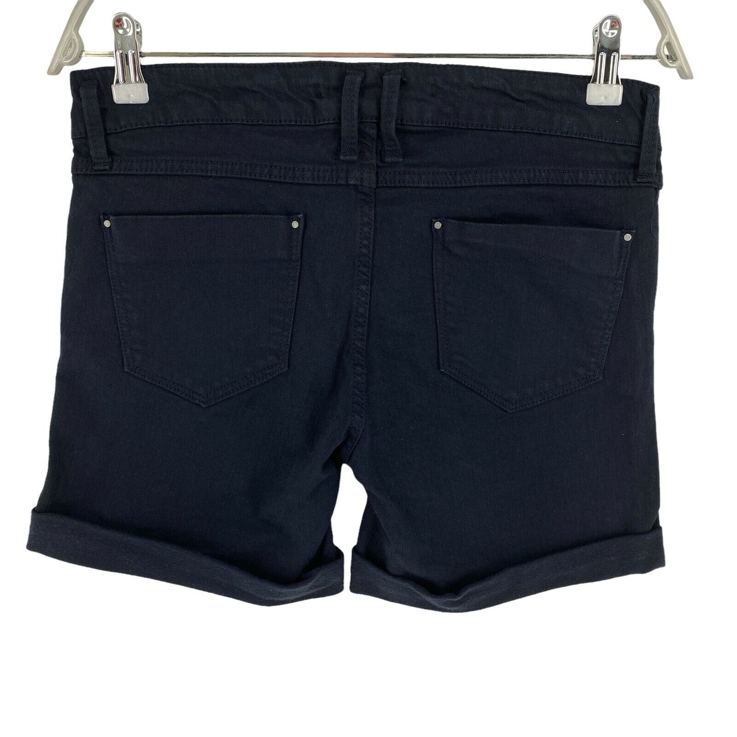 Stradivarius Navy Blue Denim Shorts Size EU 32 36 UK 4 8 US 2 6