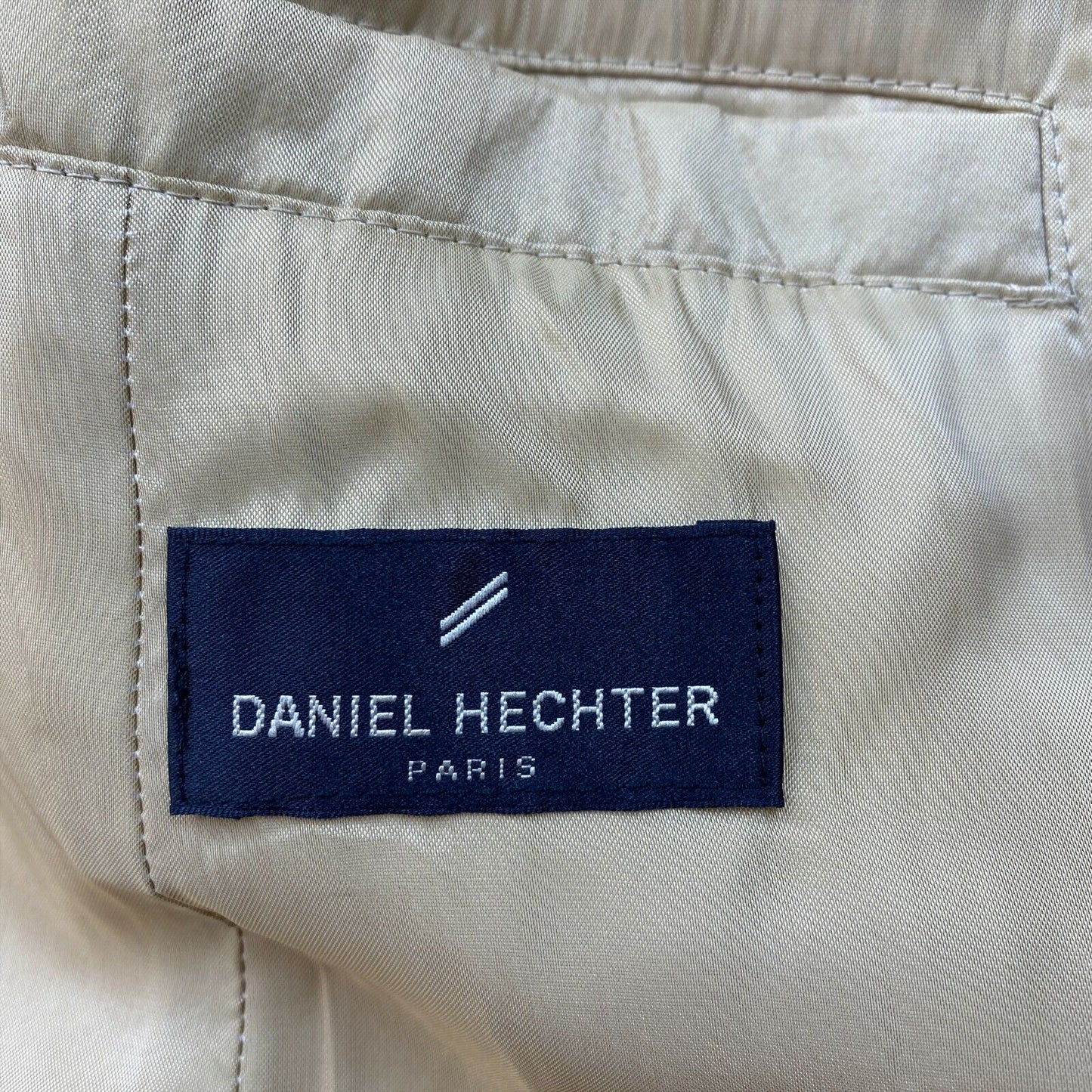 DANIEL HECHTER Beige 100% Cotton Over Coat Size IT 50 UK 20 US 18