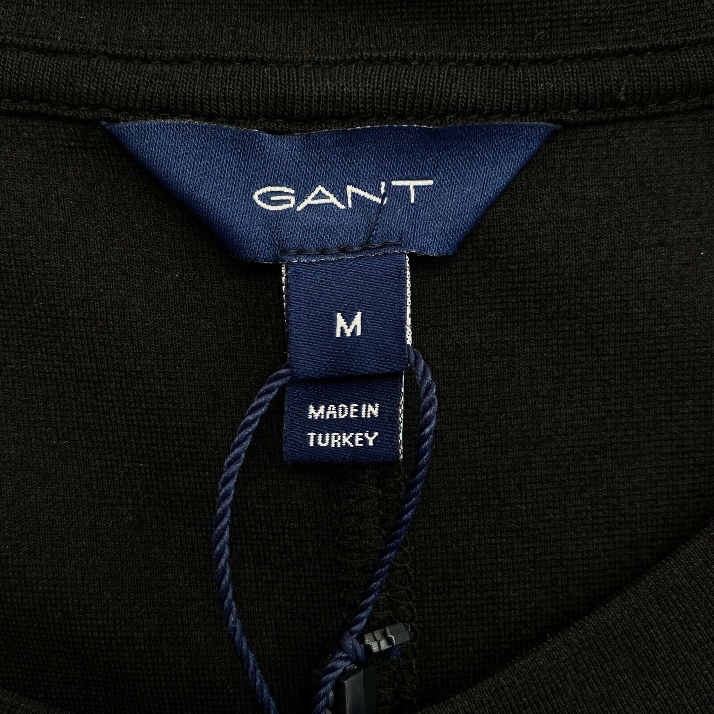 GANT Robe en jersey noire à col rond A Line Taille M