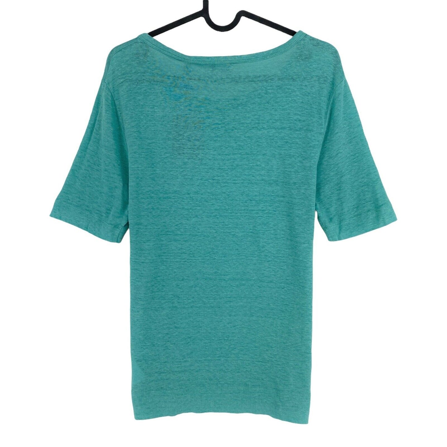 GANT Green Linen Crew Neck T-Shirt Top Size S