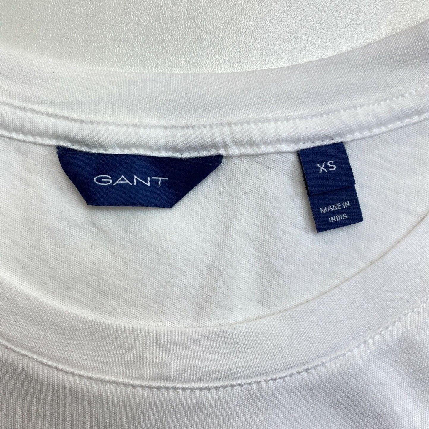 GANT White Crew Neck T Shirt Size XS