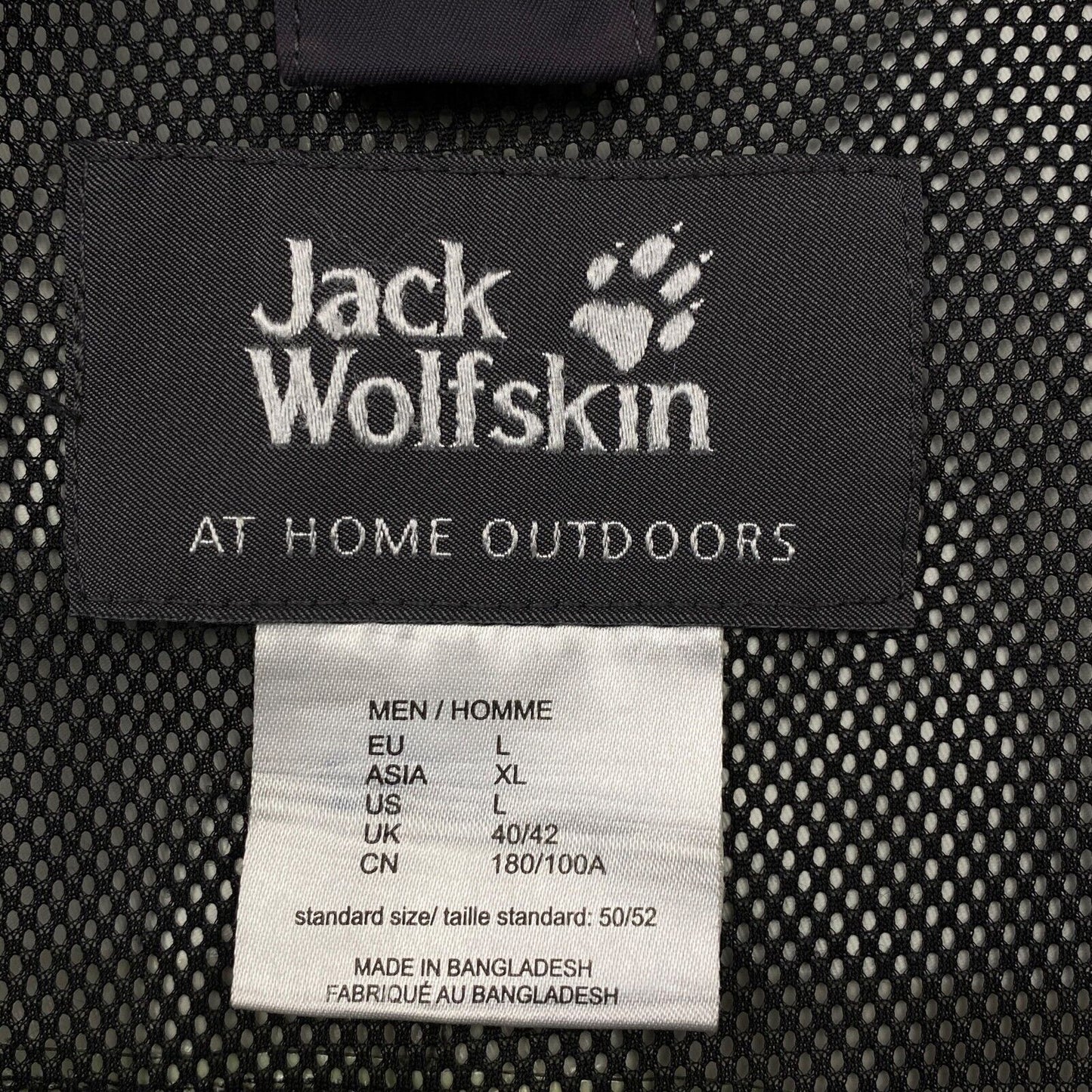 Jack Wolfskin Grau Kapuzenjacke Mantel Größe L