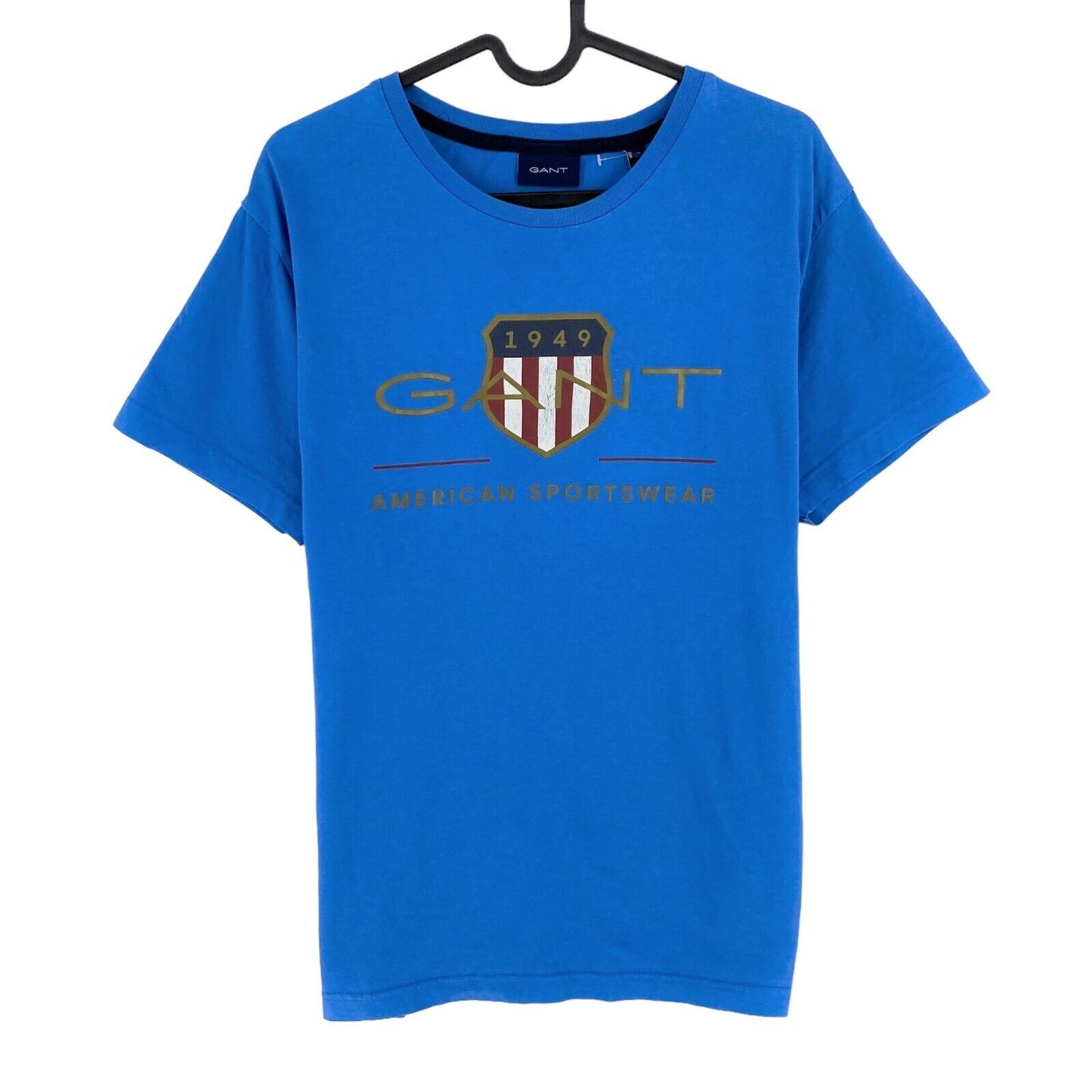 GANT Blaues Archive Shield T-Shirt mit Rundhalsausschnitt, Größe M