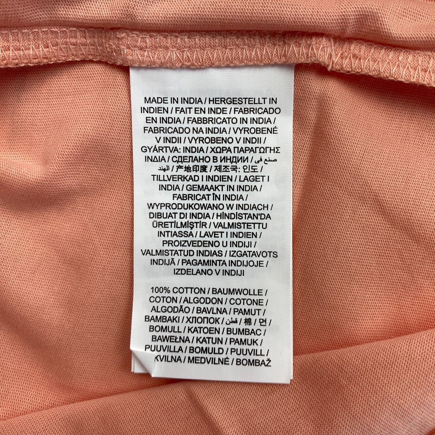 GANT Pinkish Orange Tonal Archive Shield Crew Neck T Shirt Size M