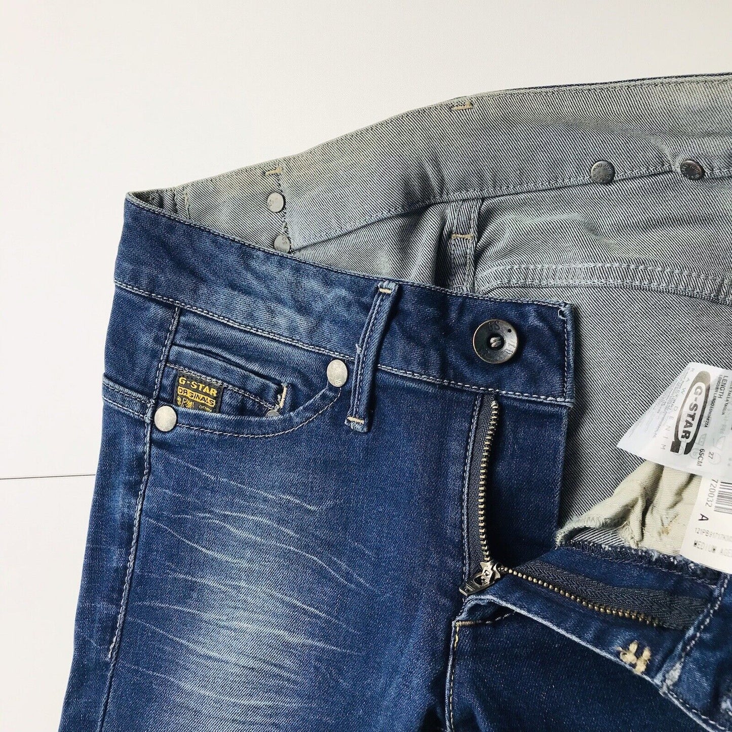 G-STAR RAW MIDGE Damen Jeans in knöchellanger Skinny-Passform, Blau, Größe W27