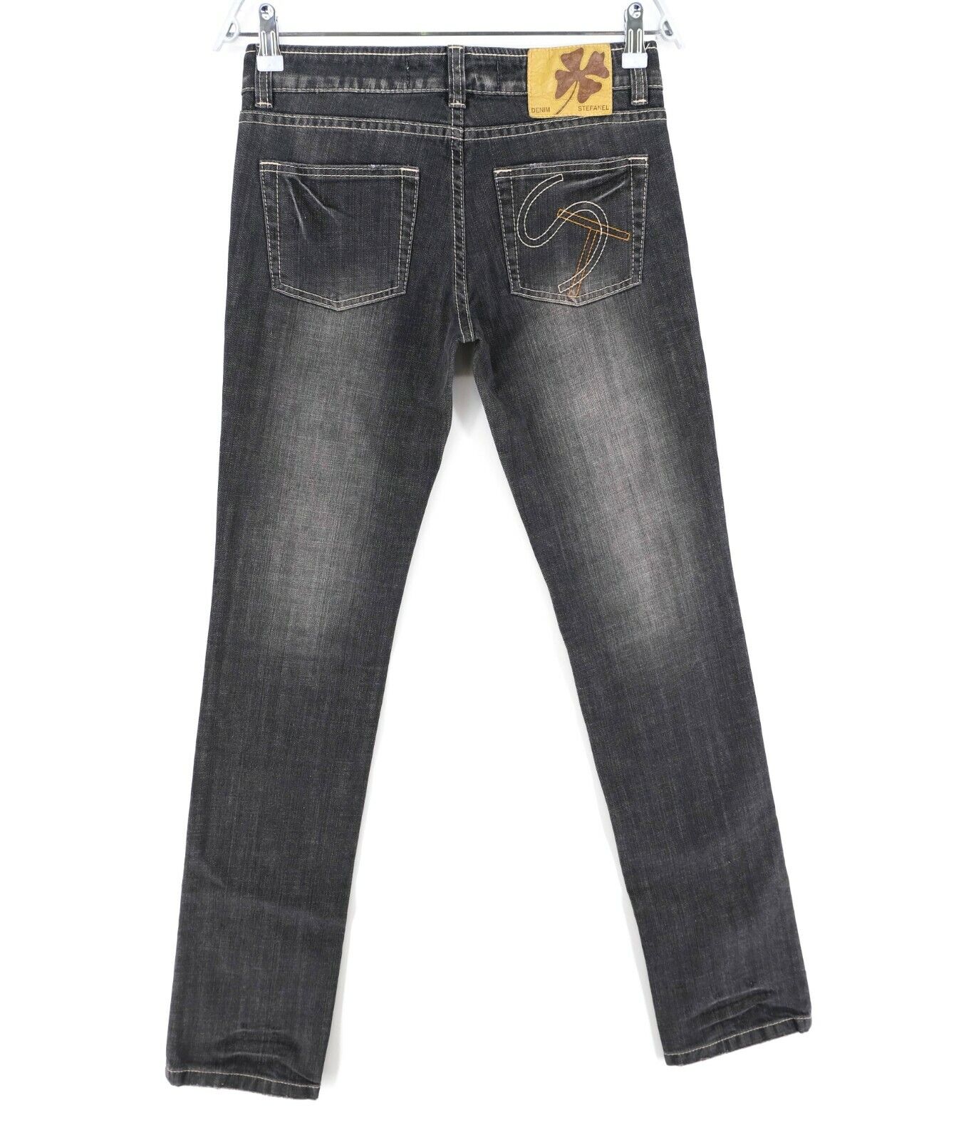 UVP €109 STEFANEL Dunkelgraue Skinny Jeans Größe EU 36 UK 6 US 4