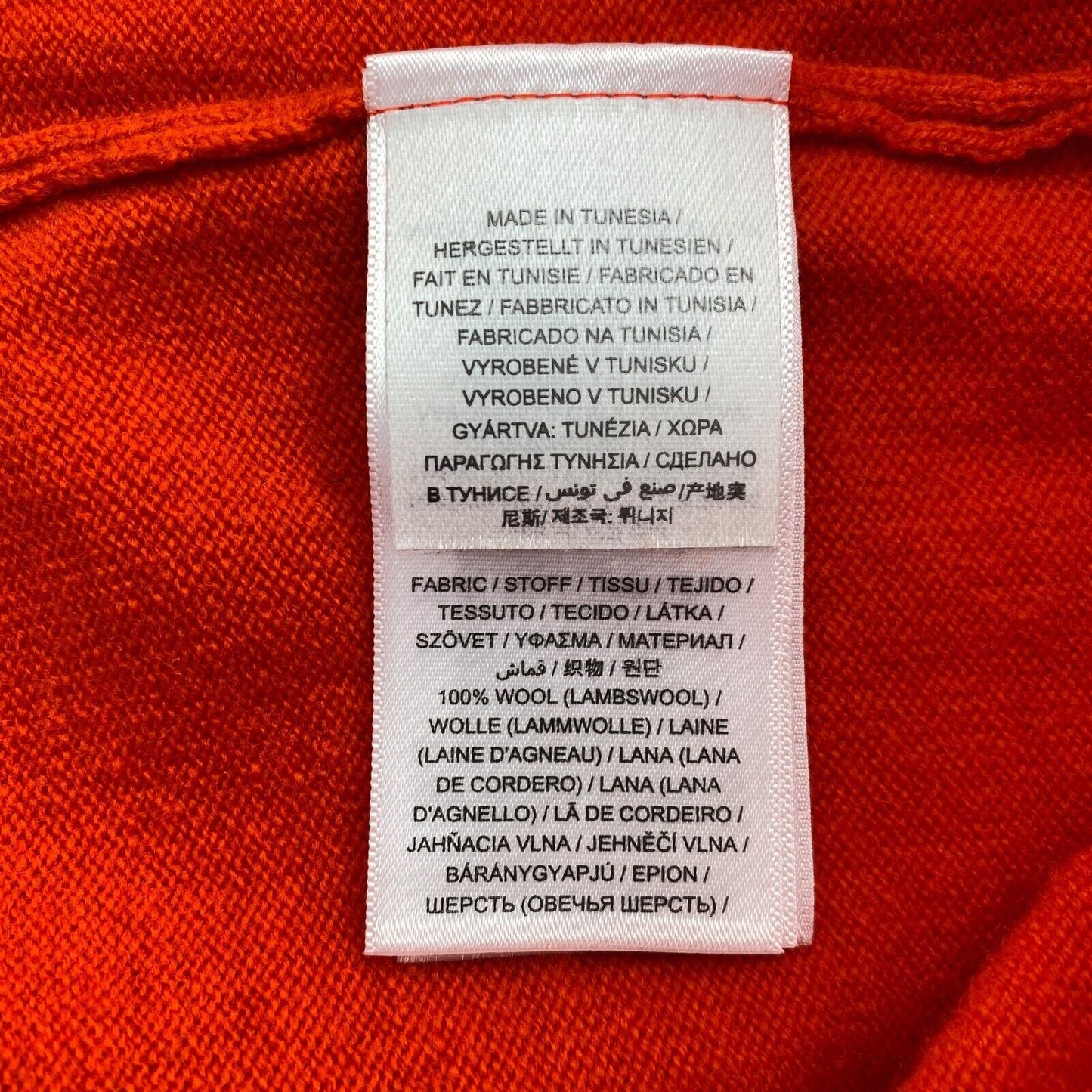 GANT Orange 100 % Wolle Rundhalspullover Pullover Größe L