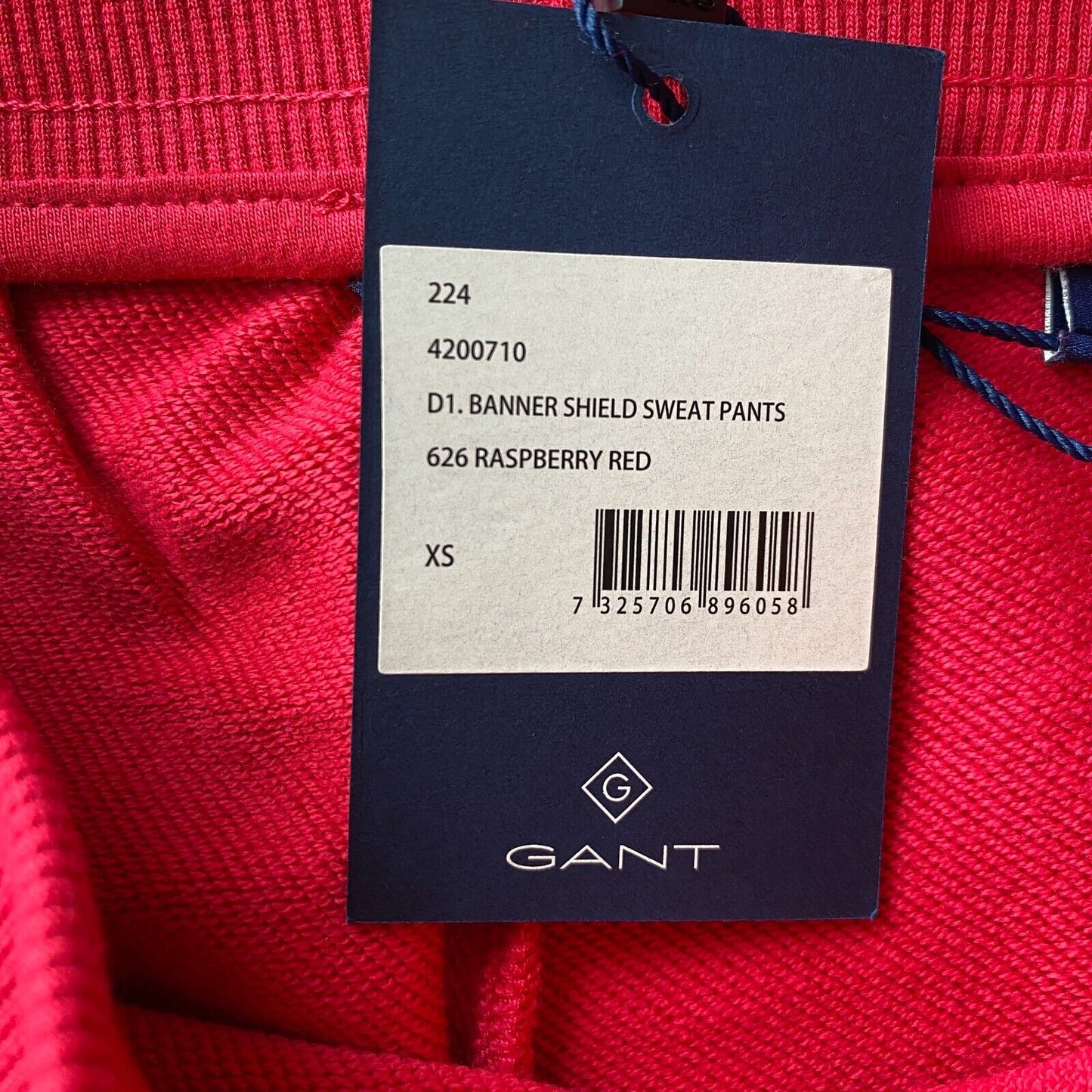 GANT Pantalon de survêtement à revers coupe régulière rose foncé pour femme taille XS