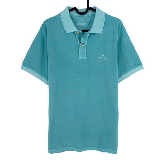 GANT Green Sun Faded Pique Rugger Polo Shirt Size M