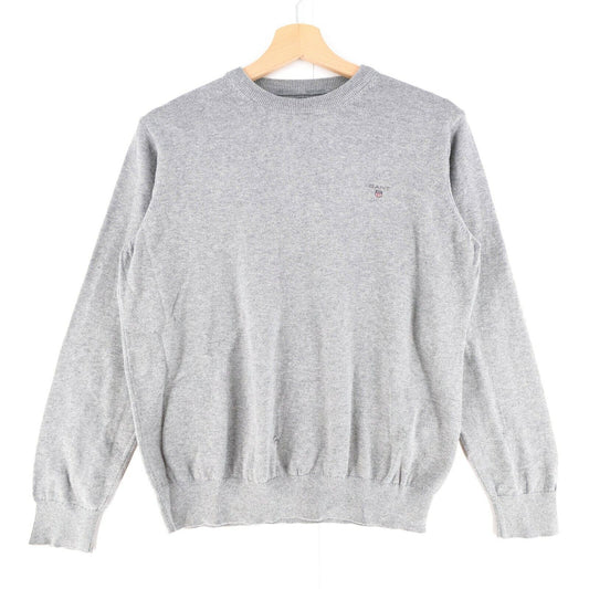 GANT Boys Grey Crew Neck 100% Cotton Jumper Sweater Size 15 Years 170 cm