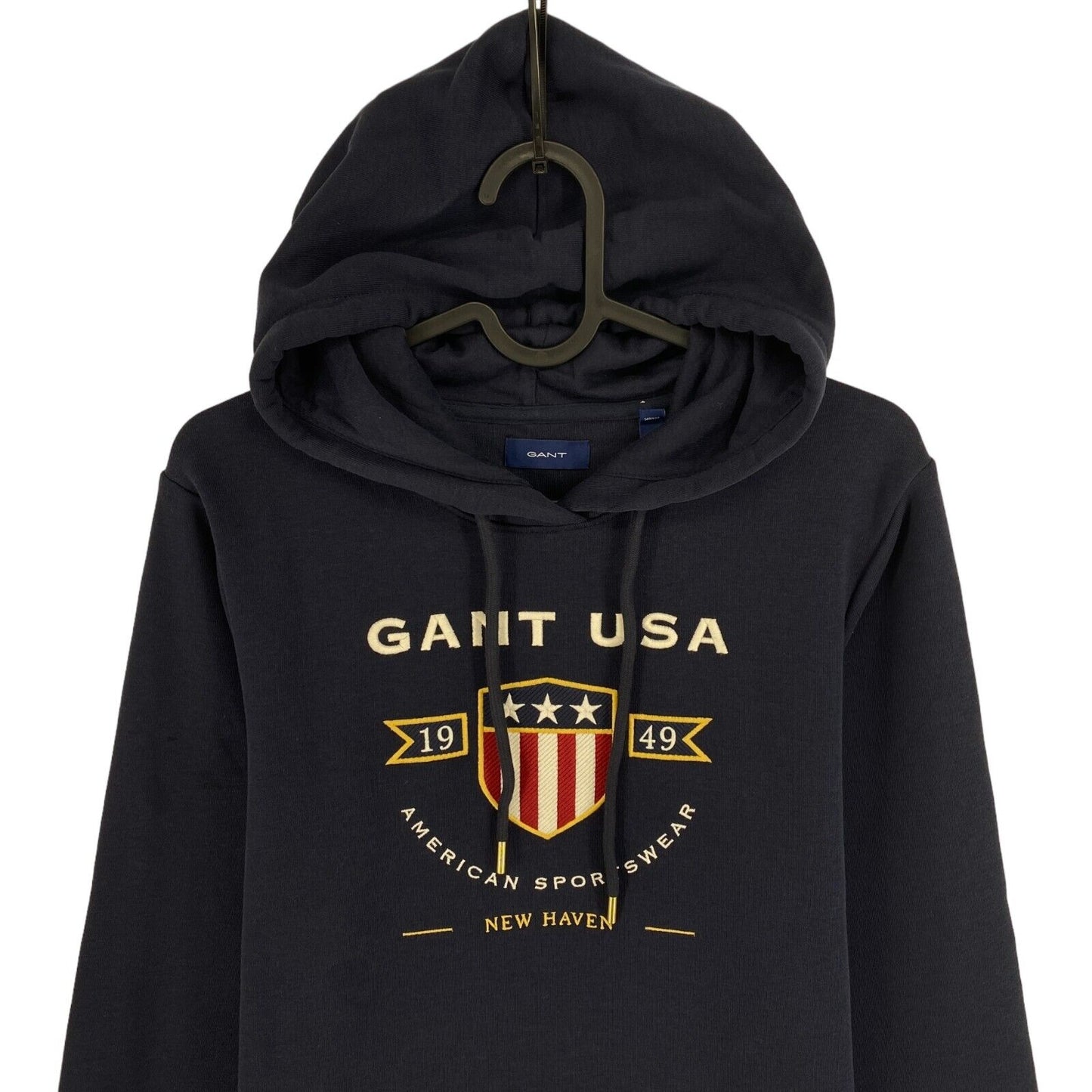 GANT Navy Blue Banner Shield Hoodie Dress Size XS