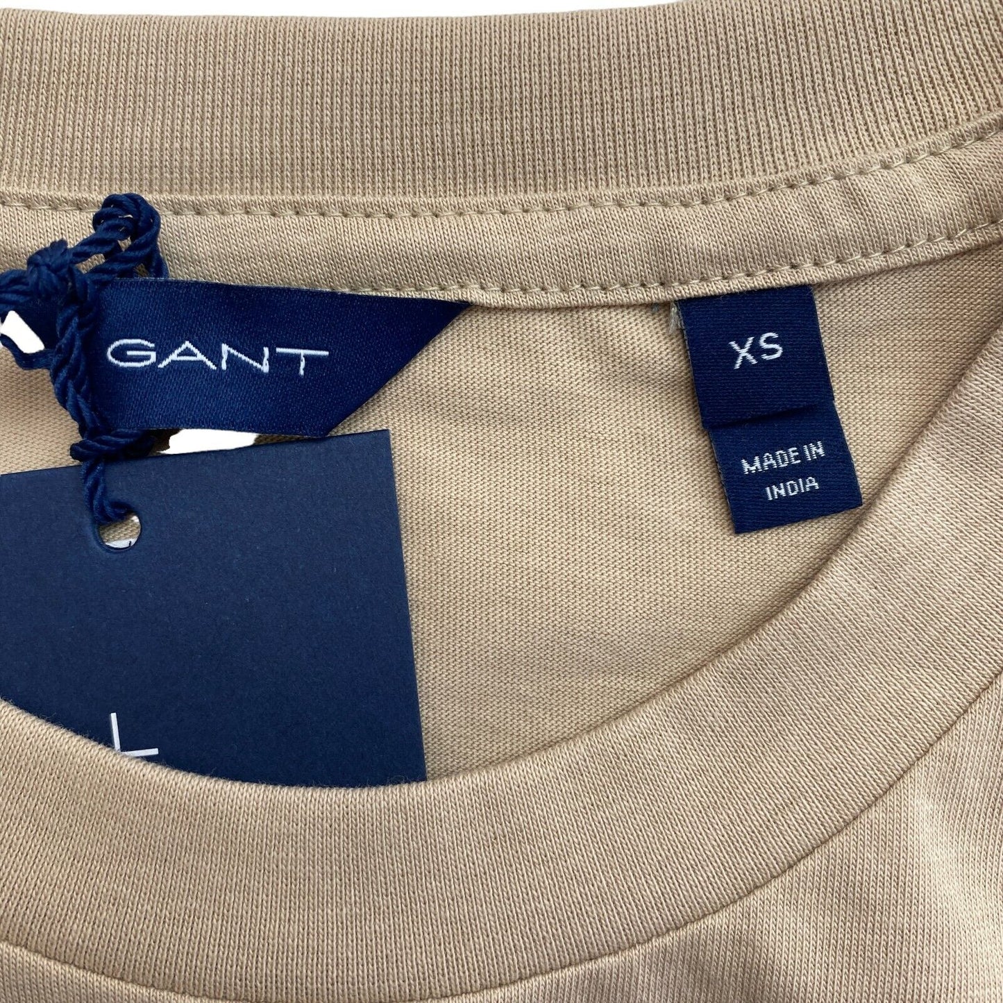 GANT Brown Archive Shield Crew Neck T Shirt Size XS