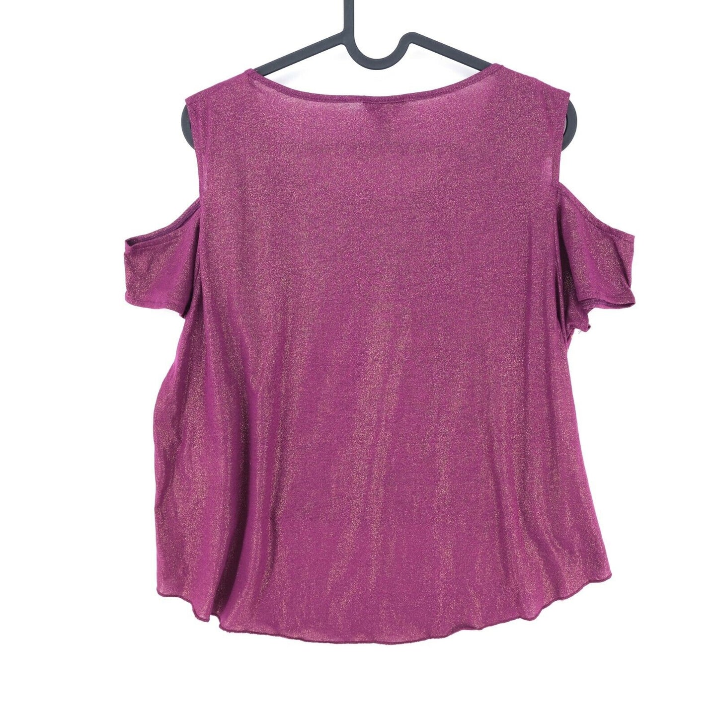 DEREON Purple Round Neck Top T Shirt Size L