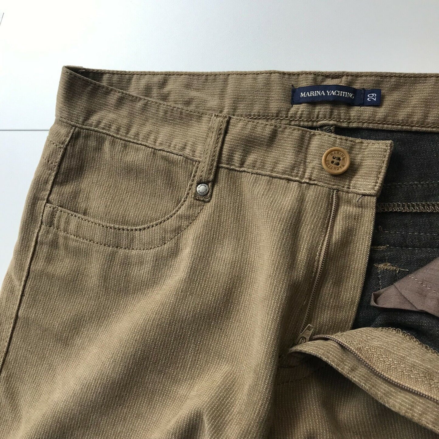 MARINA YACHTING Damen Cordhose, Regular Fit, gerade Passform, Braun, Größe W29