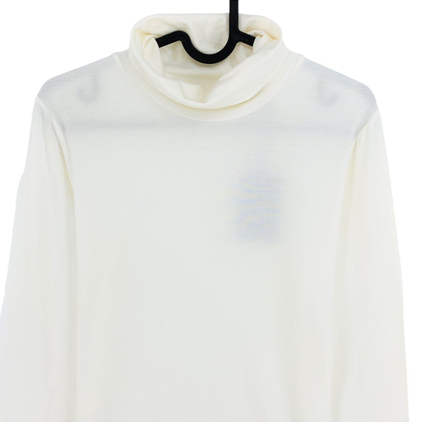 GANT T-shirt manches longues col roulé en jersey blanc taille M