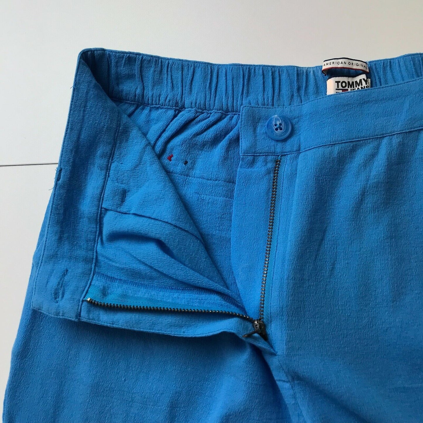 Tommy Hilfiger Women Blue Wide Leg Fit Trousers Size W29