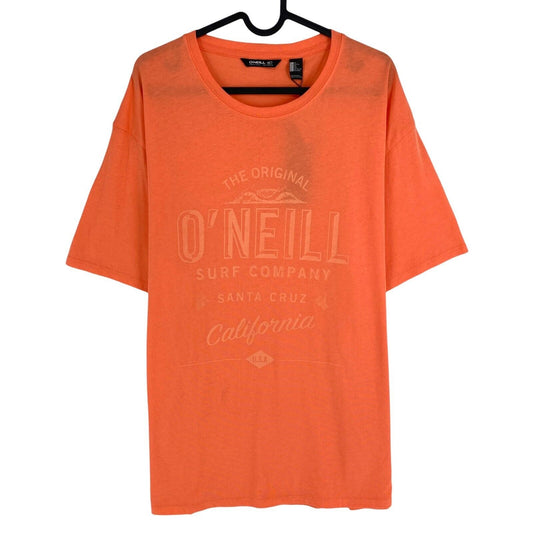 O`NEILL Men Orange Muir Crew Neck T Shirt Size 2XL XXL