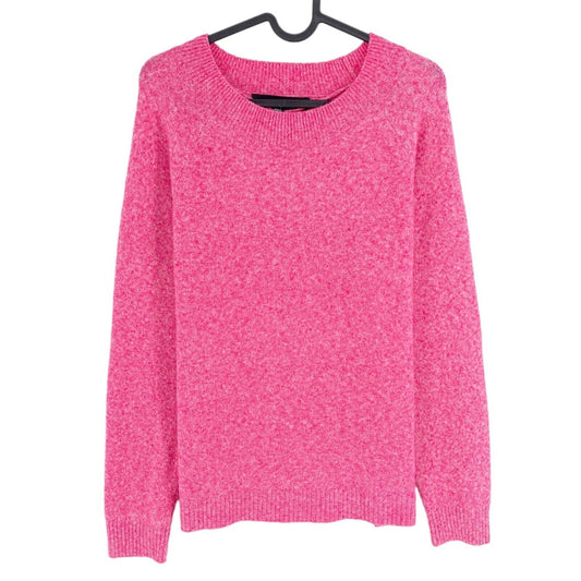 VERO MODA Womens Pink Crew Neck Long Sweater Jumper Size L