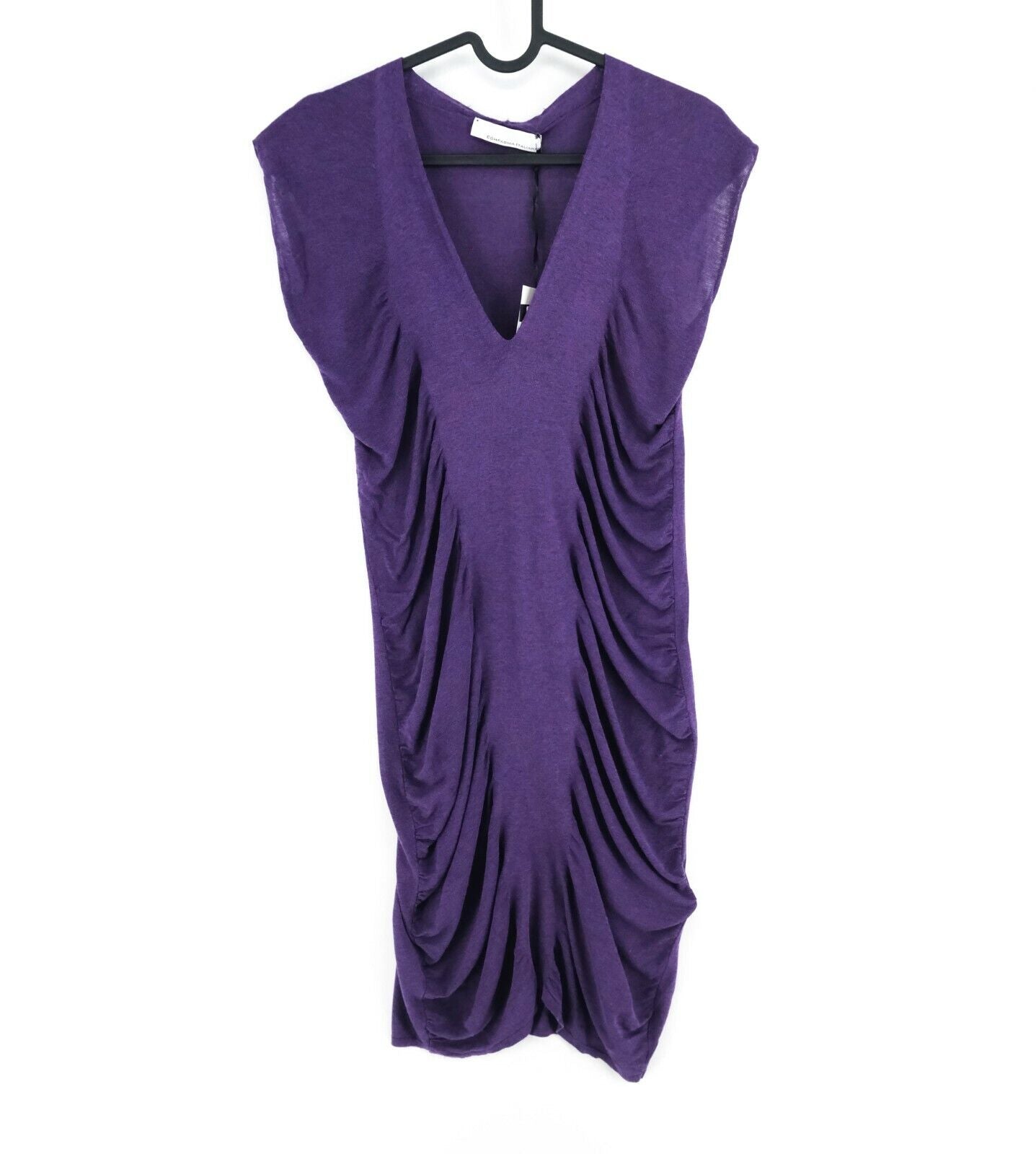 COMPAGNIA ITALIANA Robe tunique sans manches à col en V violet Taille S