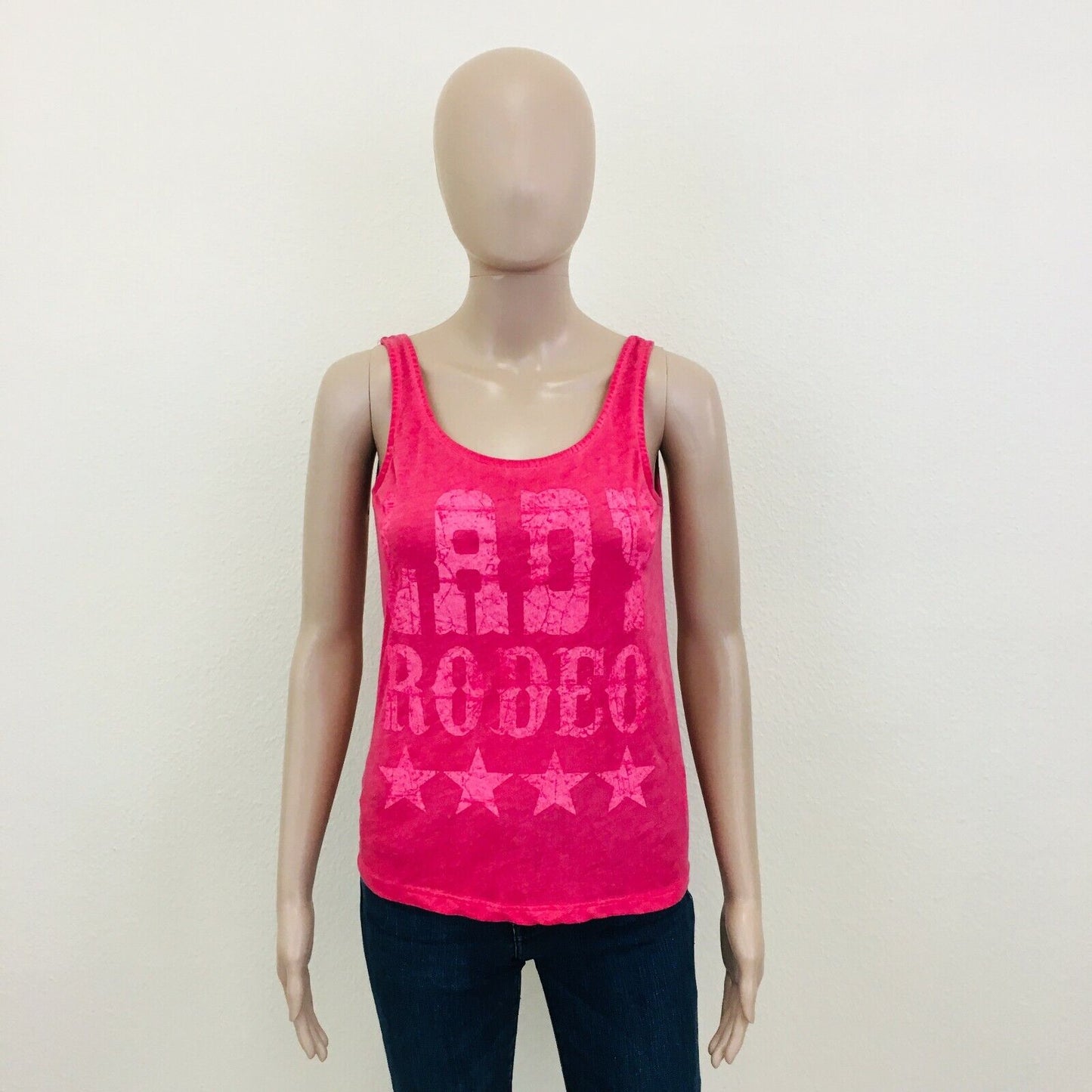 Bershka Lady Rodeo Pink Tank Top T Shirt Size XS