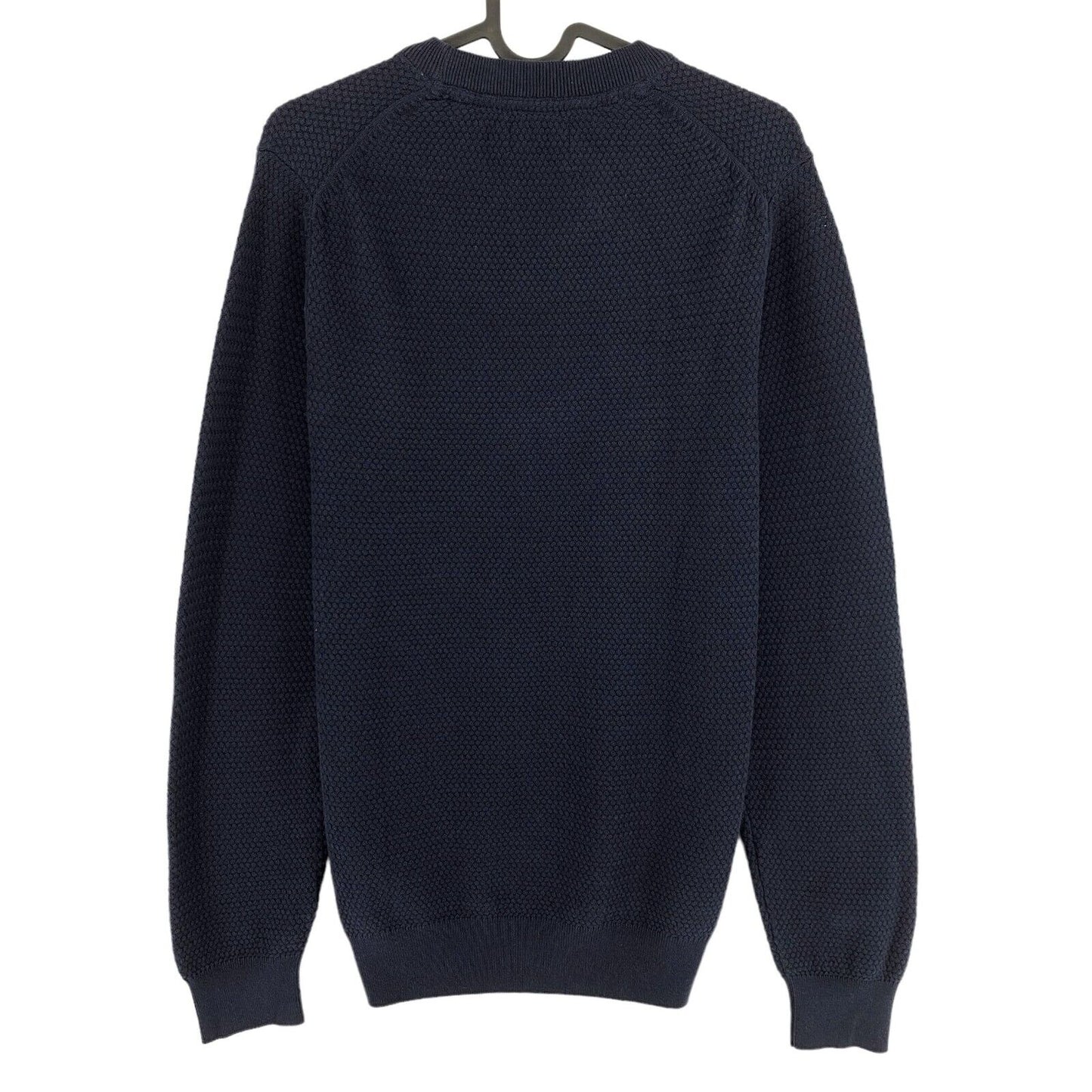 GANT Navy  Blue Basket Weave Crew Neck Sweater Jumper Size S