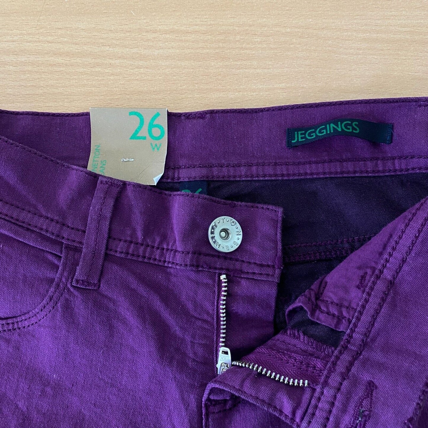 BENETTON Damen Violette Jeggings-Jeans im Skinny Fit, Größe W26