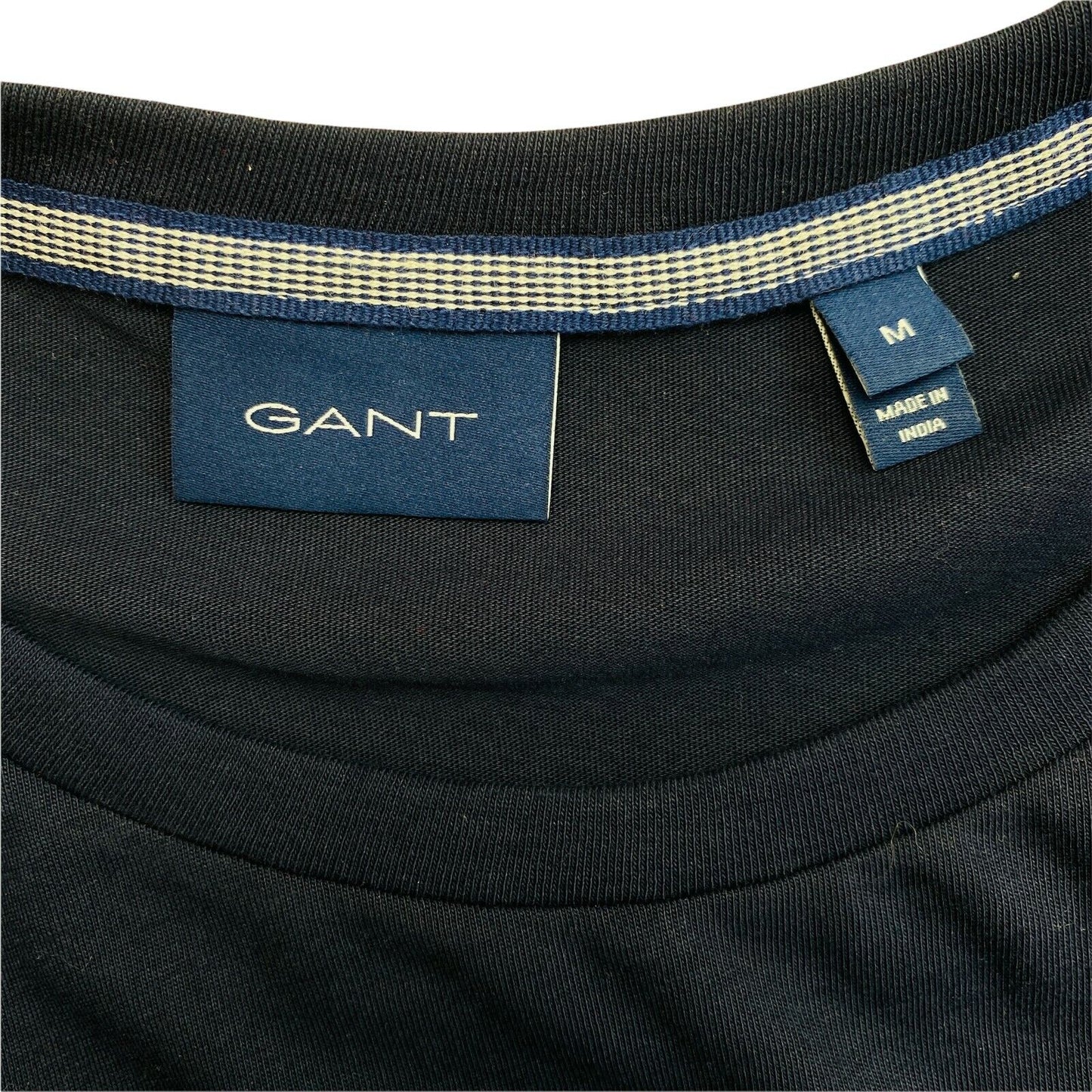 GANT Navy Blue Lock Up Logo Crew Neck T Shirt Size M