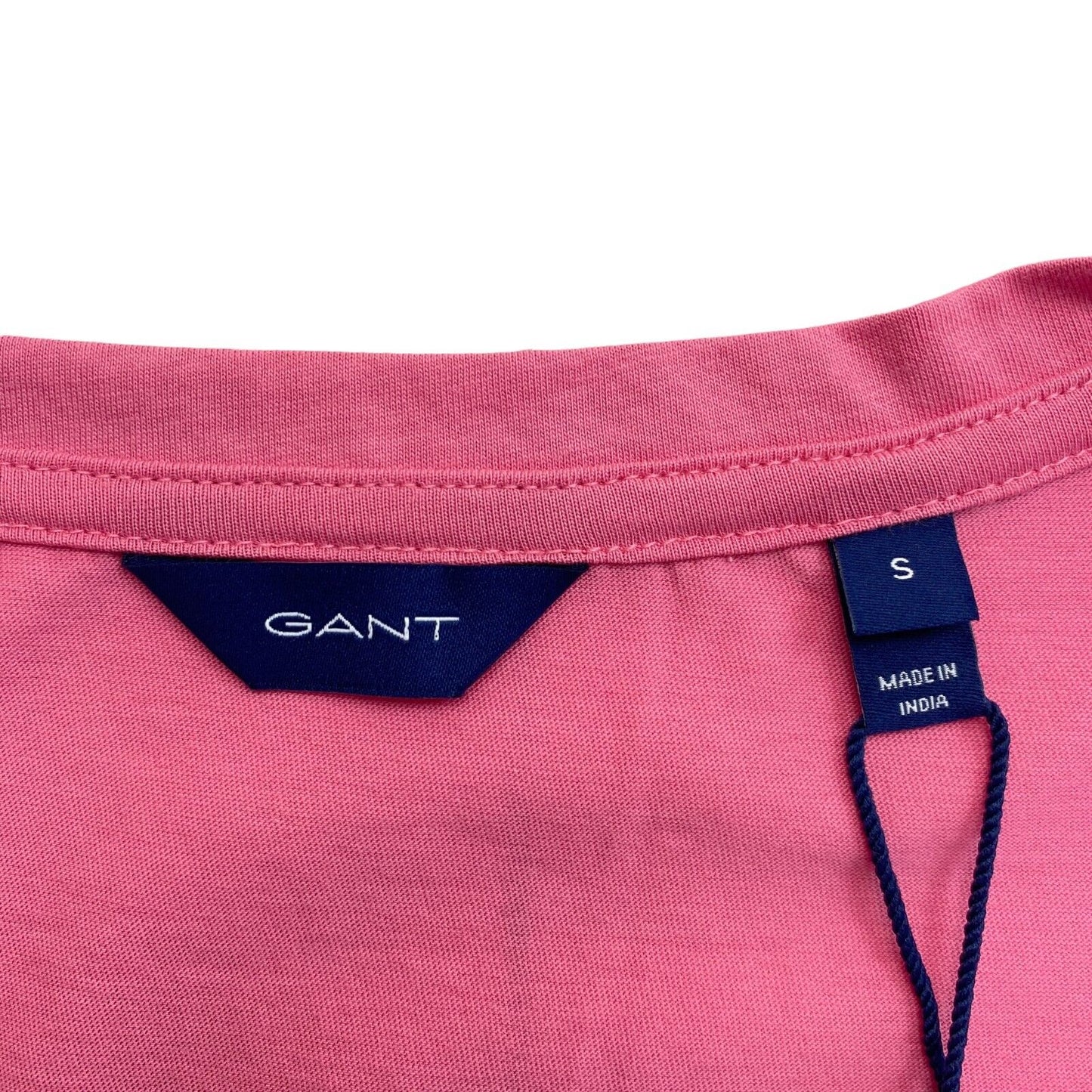 GANT Pink Original V Neck T Shirt Size S