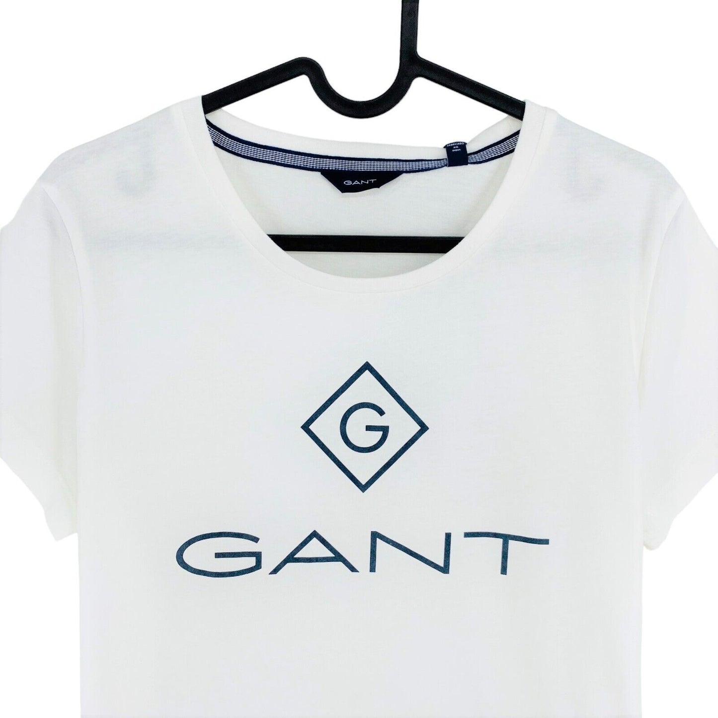 GANT White Lock Up Crew Neck SS T Shirt Size L