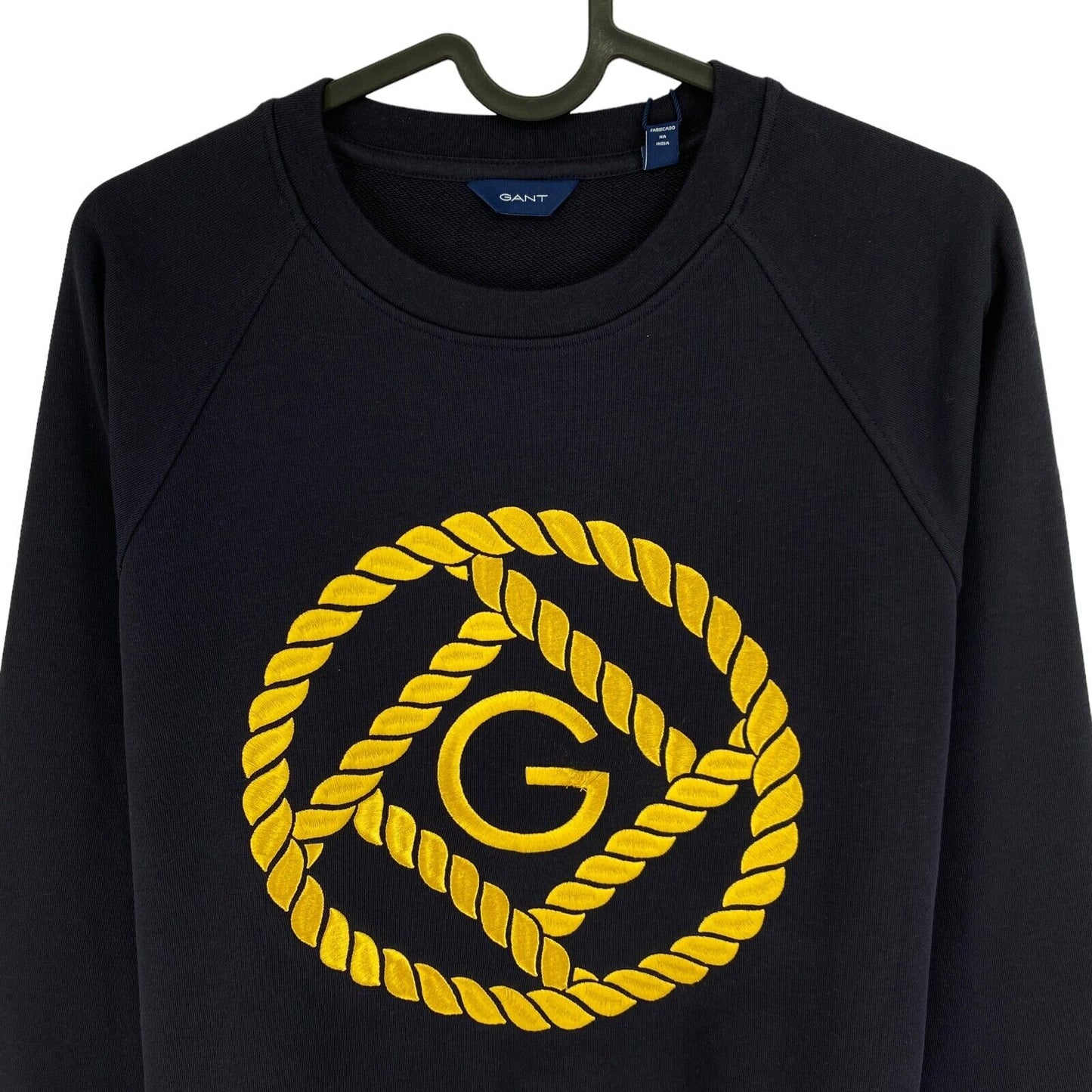 GANT Navy Blue Rope Icon Crew Neck Sweater Jumper Size XS