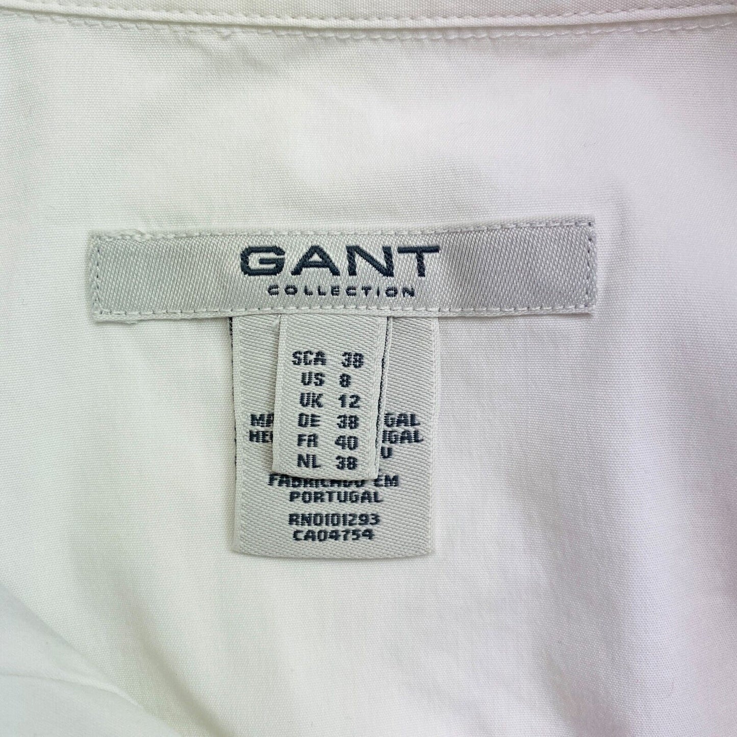 GANT Kollektion Weißes Hemd Größe EU 38 UK 12 US 8