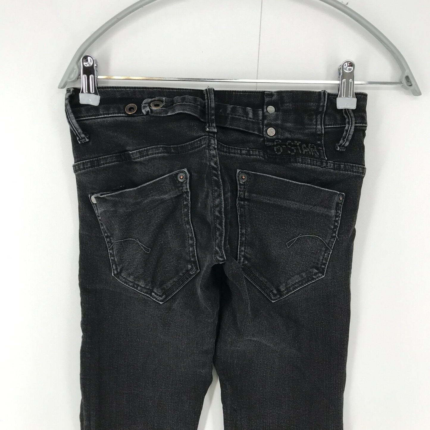 G-STAR RAW MIDGE Damen Jeans in Dunkelgrau, normale Passform, gerade Passform, W24 L32