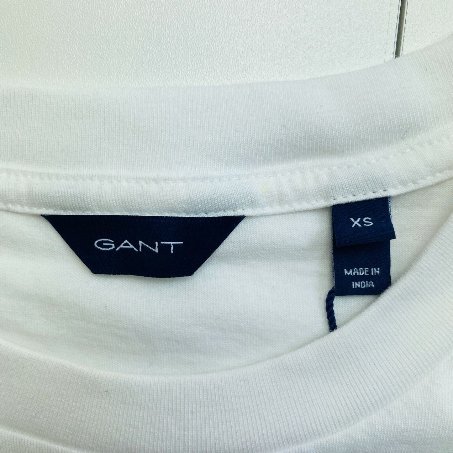 GANT White Archive Shield Crew Neck T Shirt Size XS