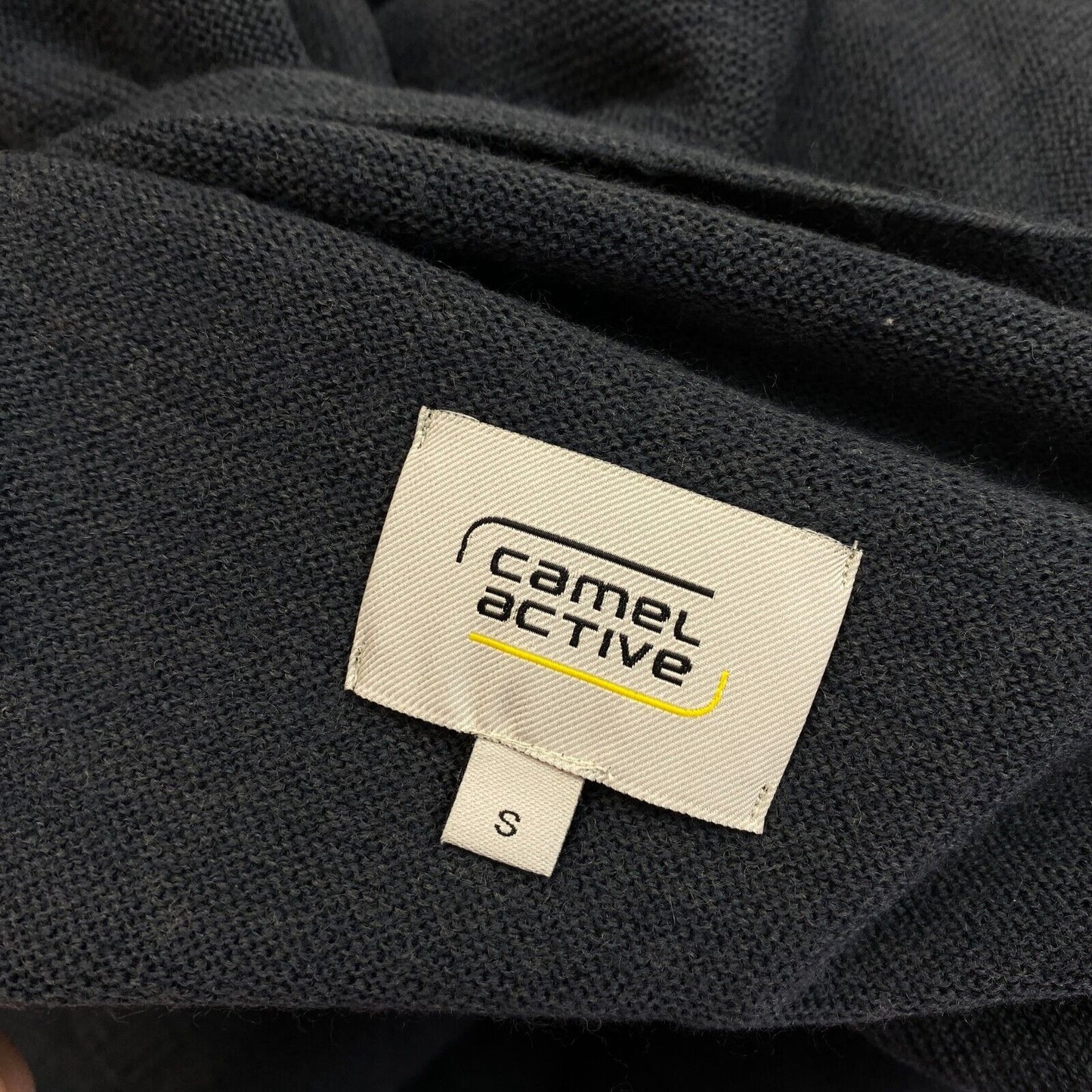 Camel Active Pullover mit Stehkragen, Marineblau, Größe S