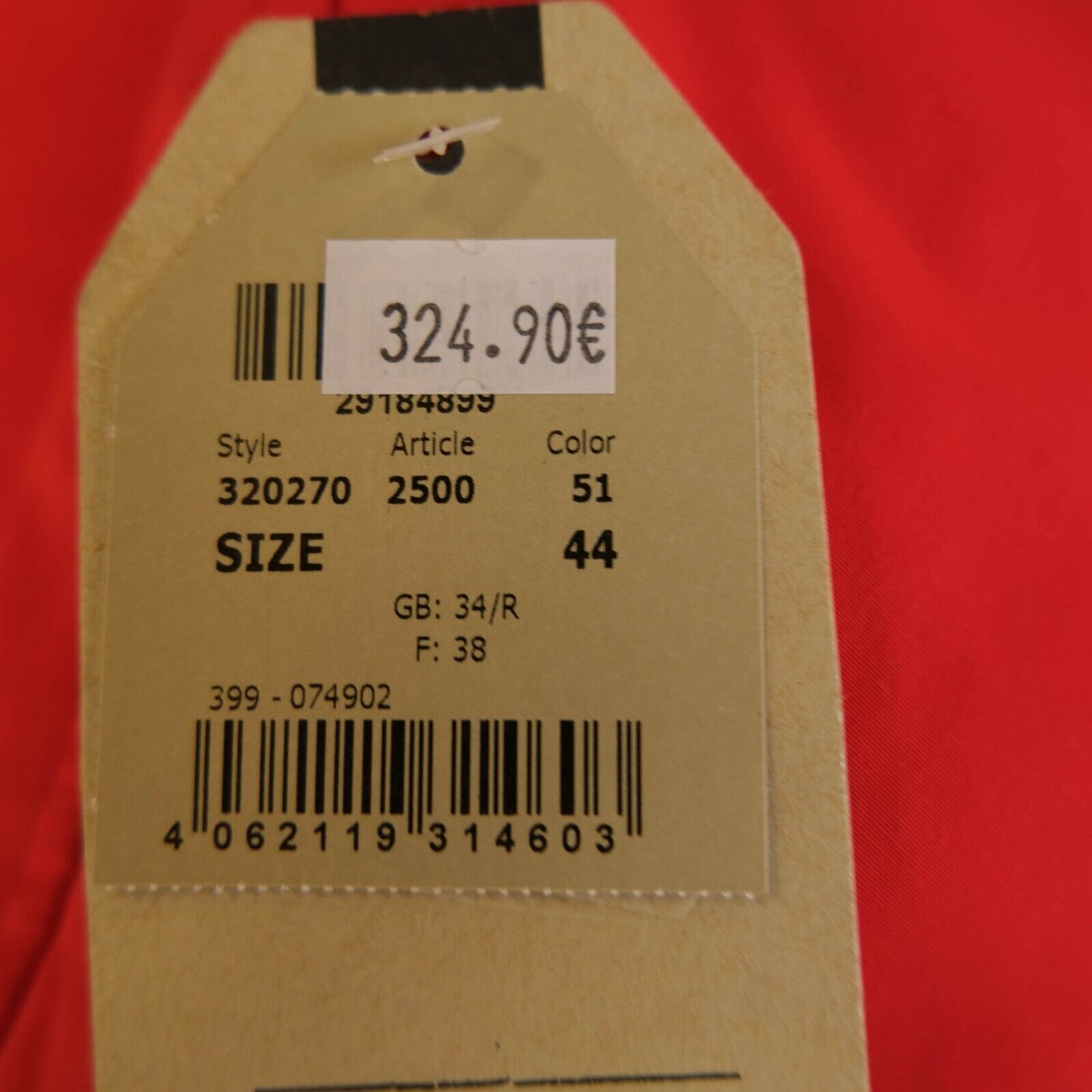 UVP 325 € Camel Active Rot Wasserabweisende Parka Jacke Größe 44 / Small