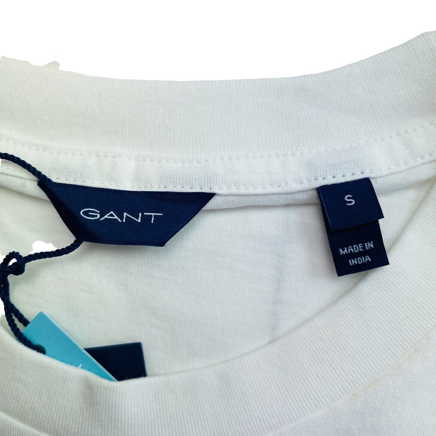 GANT White Archive Shield SS Crew Neck T Shirt Size S