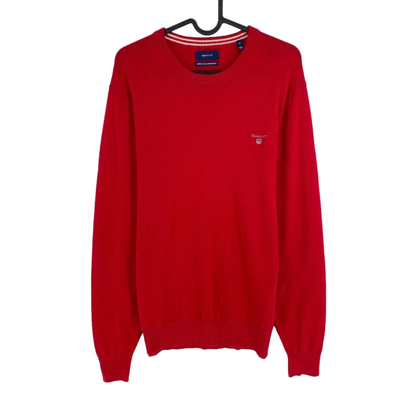 GANT Red 100% Wool Crew Neck Sweater Jumper Size M