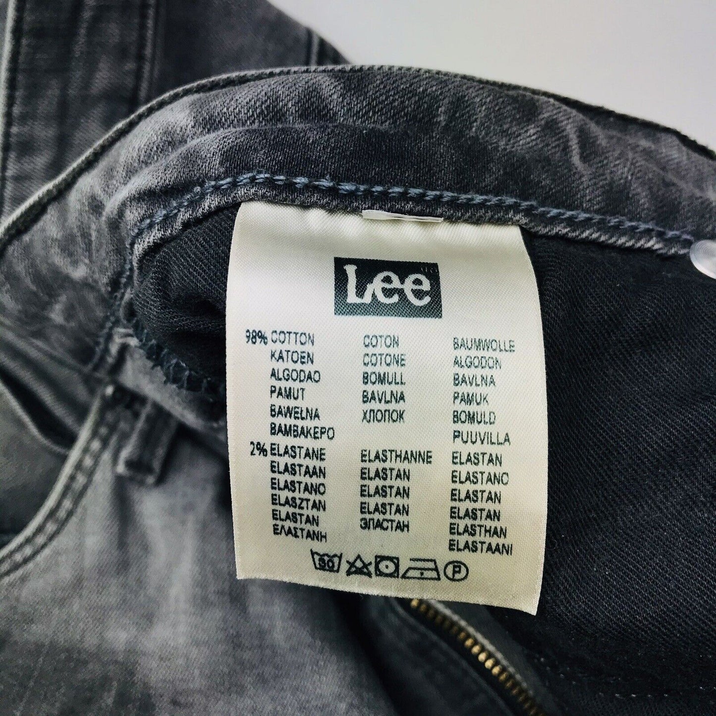 Lee MARION Damen Jeans, Stretch, normale Passform, Grau, W32 L33