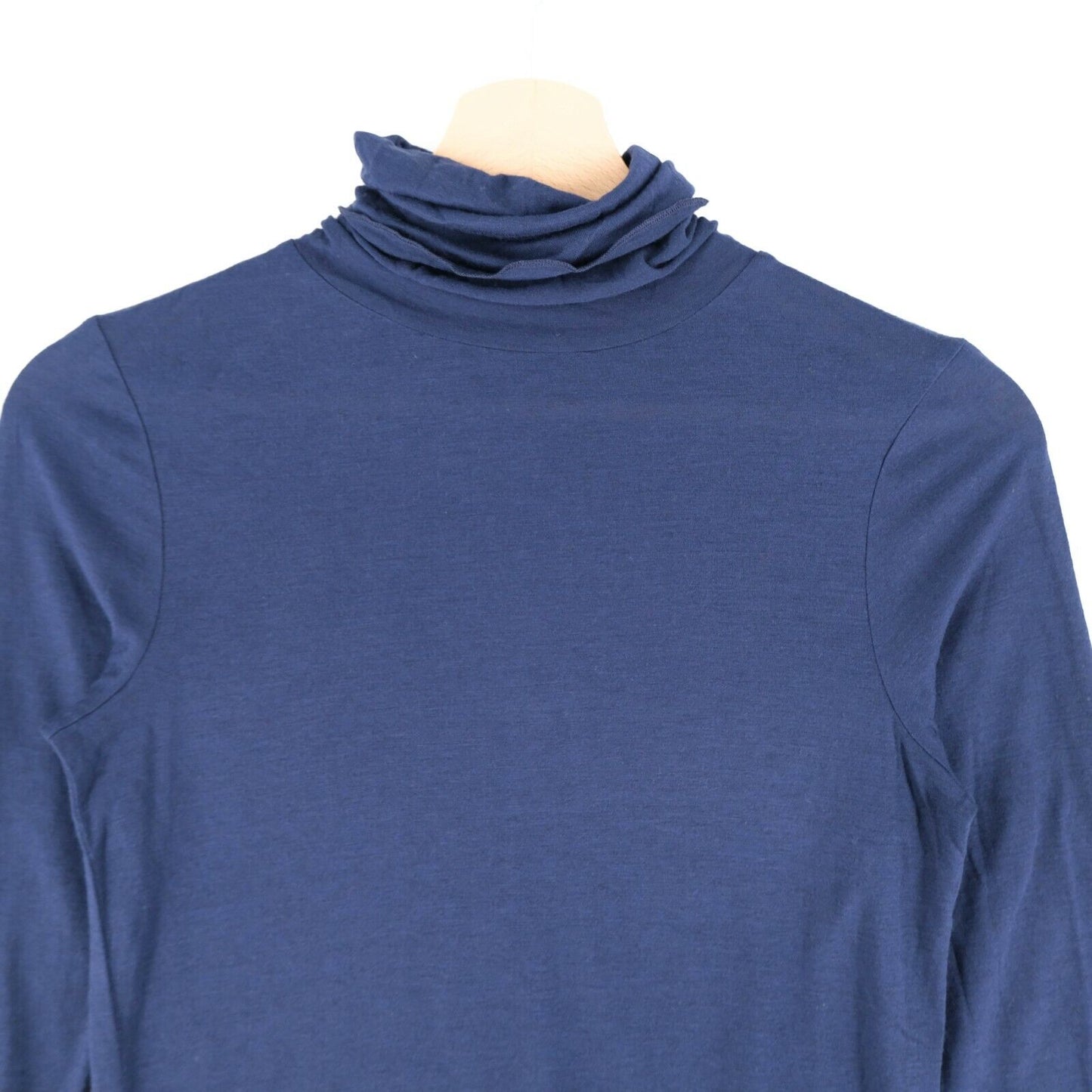 GANT Navy Blue Roll Neck Thin Slim Fit Sweater Jumper Size XS